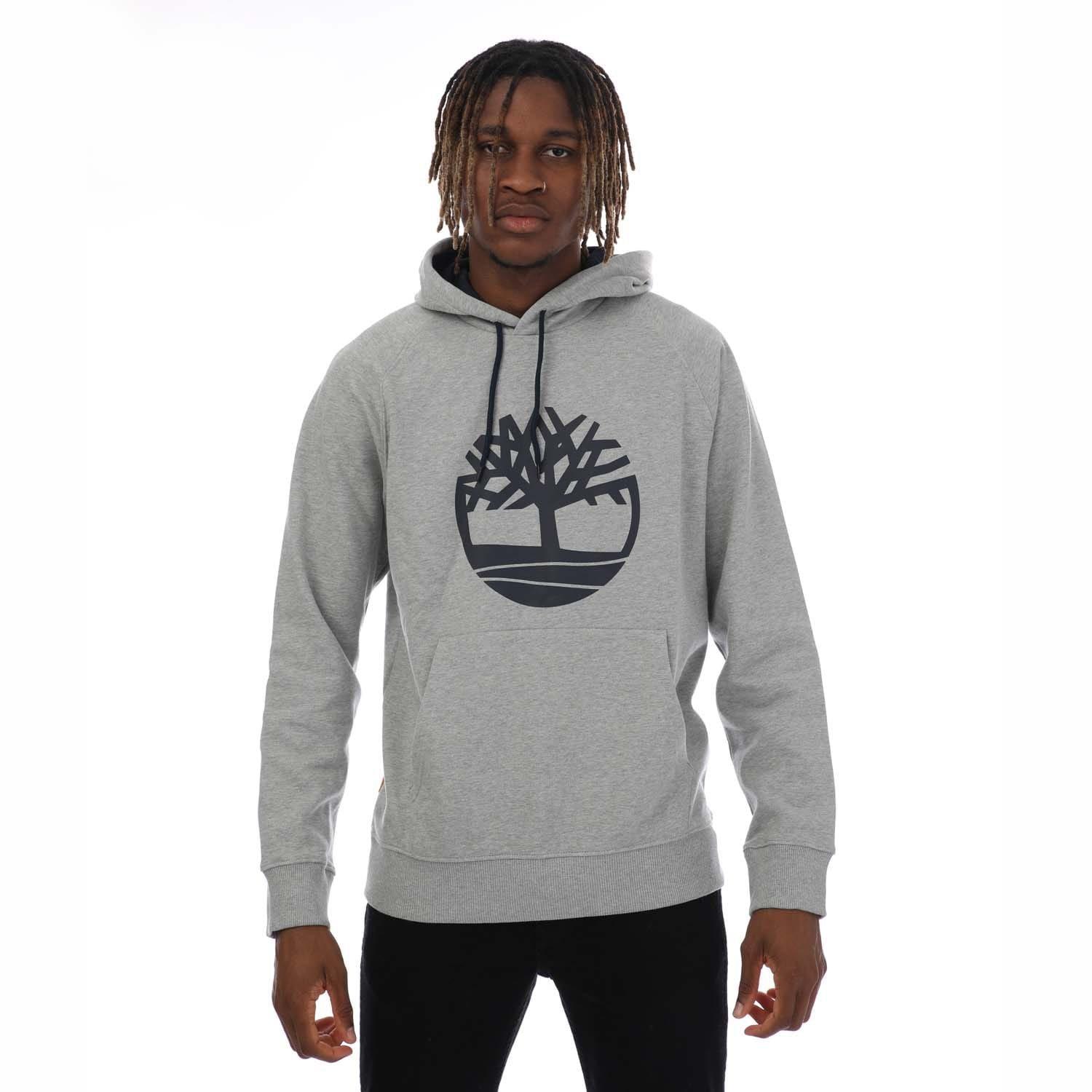 Grey Heather - Timberland - Kennebec River Tree Logo Hoody - 1