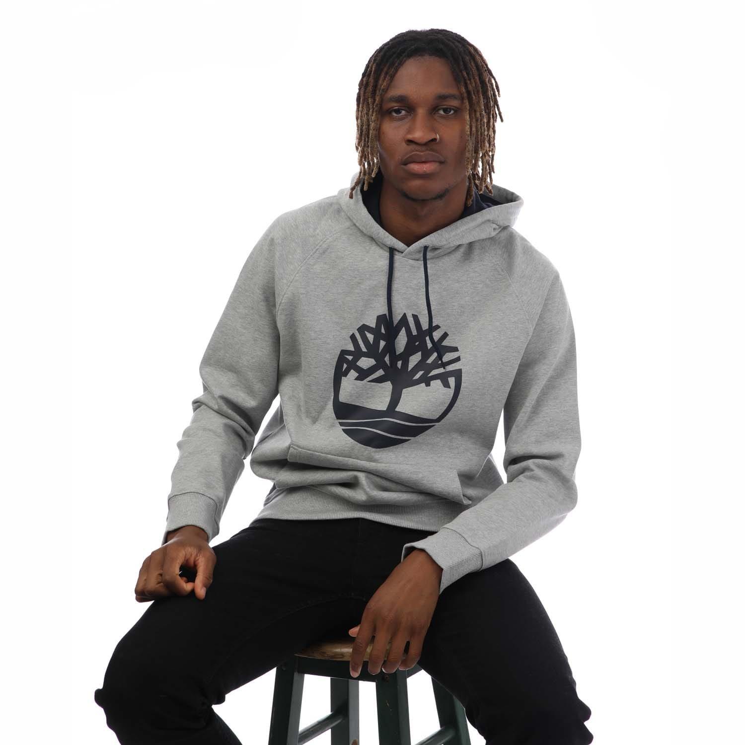 Grey Heather - Timberland - Kennebec River Tree Logo Hoody - 4
