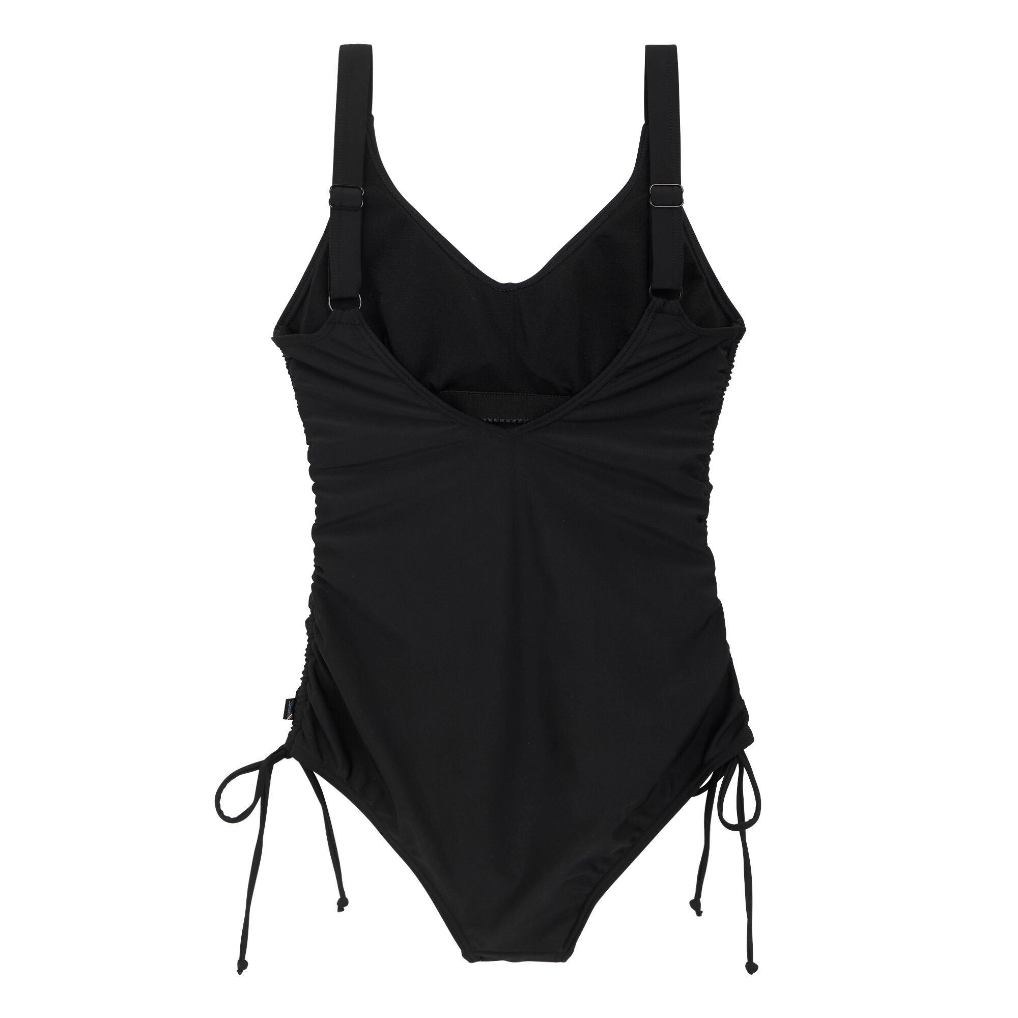 Black - Regatta - Women's Alinae UPF 50+ One Piece Swimsuit - 6