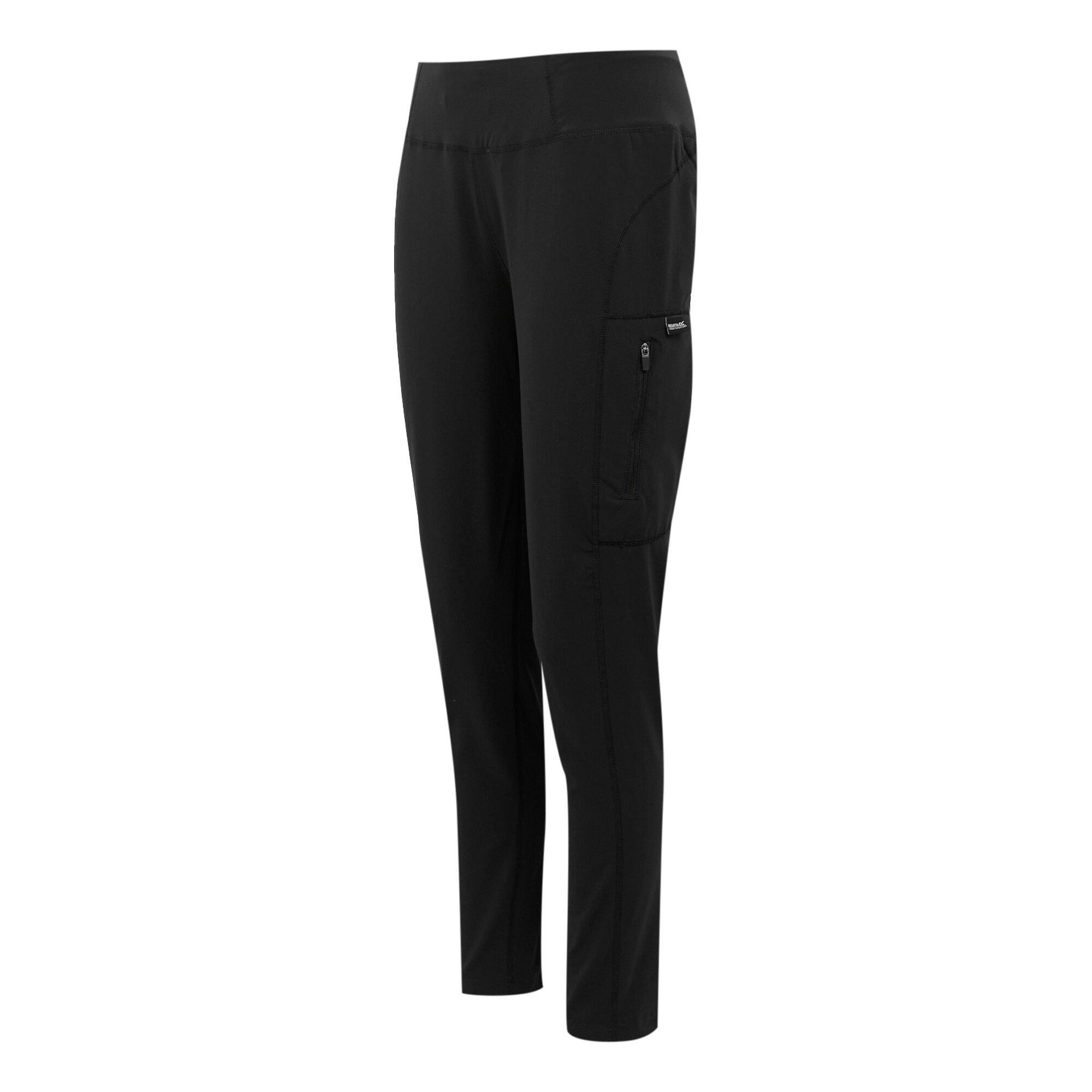 Black - Regatta - Womens Monira Hiking Water-Repellent Leggings - 10