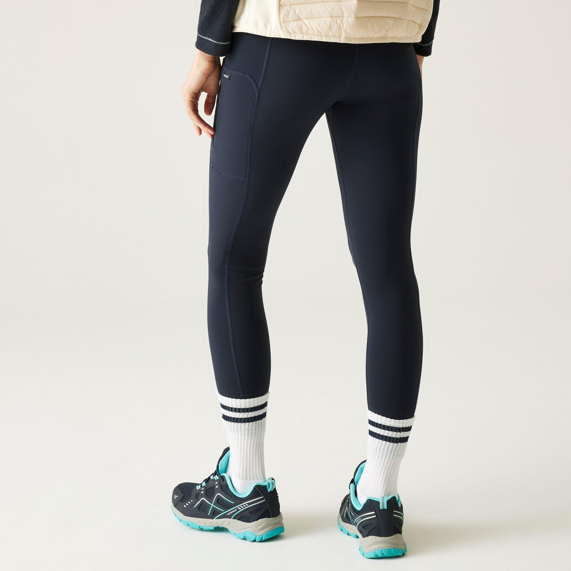 Navy - Regatta - Womens Monira Hiking Water-Repellent Leggings - 2