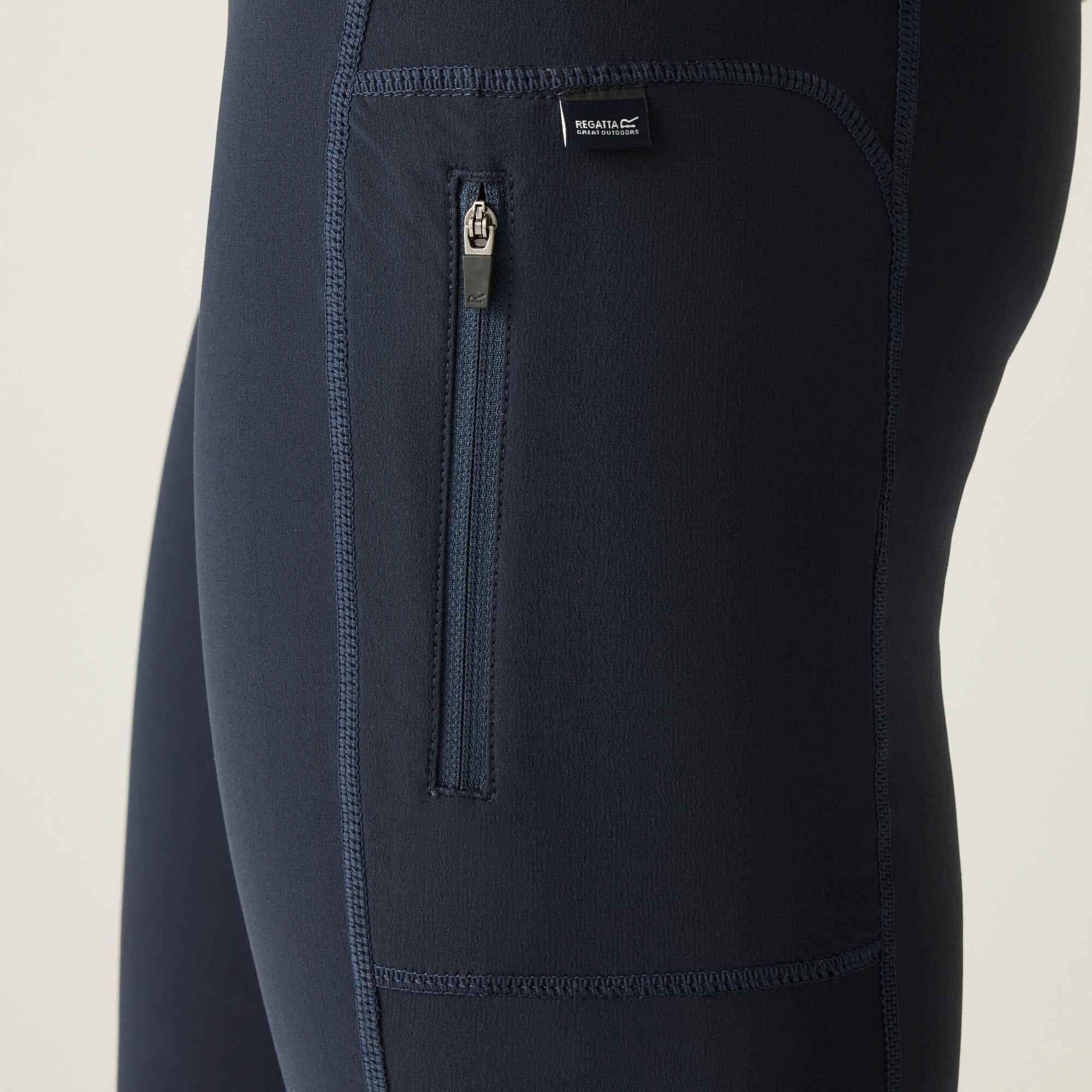 Navy - Regatta - Womens Monira Hiking Water-Repellent Leggings - 4