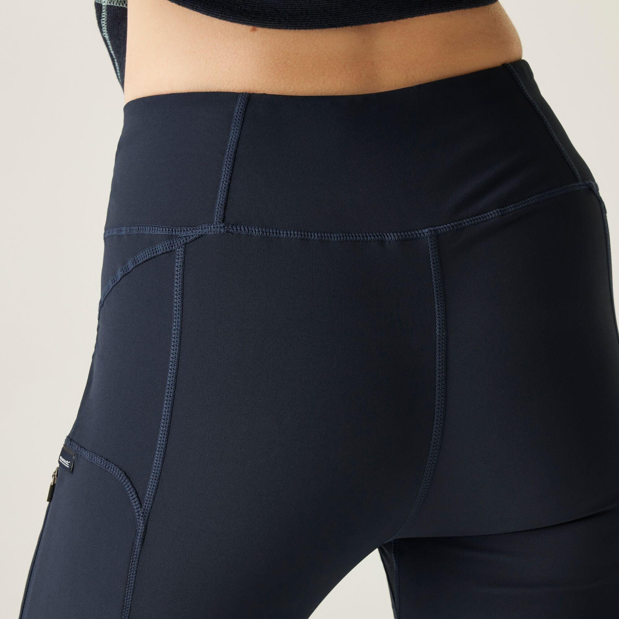 Navy - Regatta - Womens Monira Hiking Water-Repellent Leggings - 5