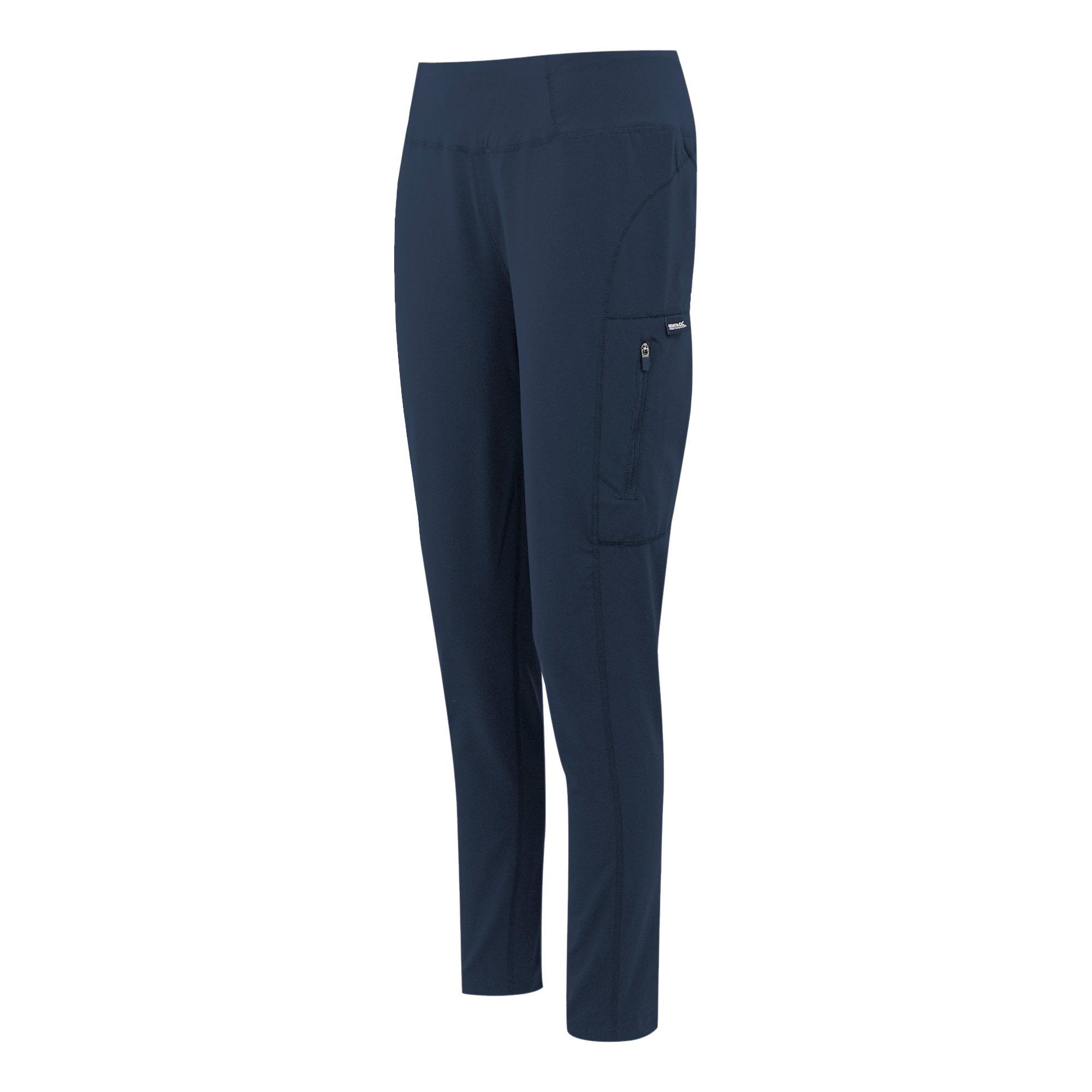 Navy - Regatta - Womens Monira Hiking Water-Repellent Leggings - 8