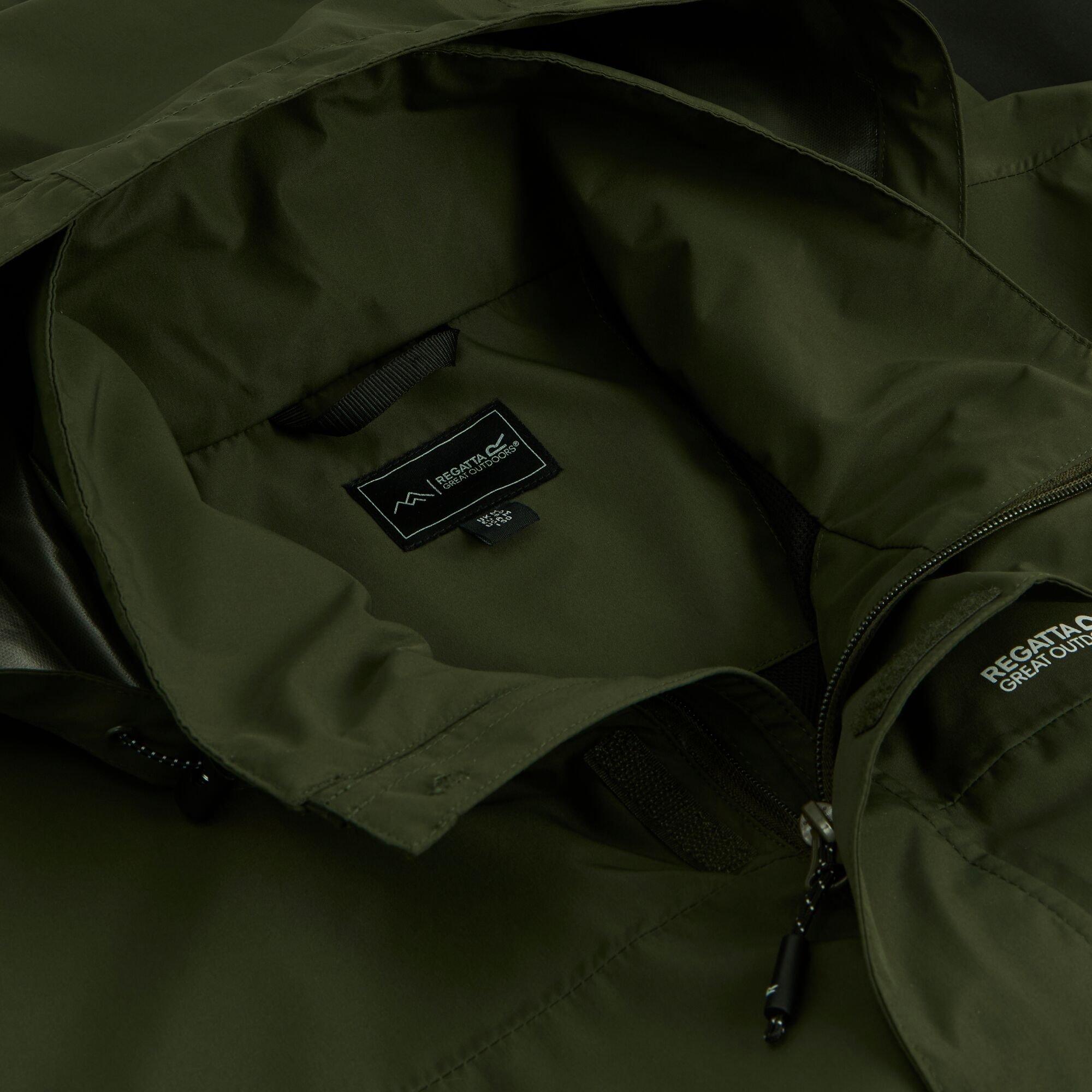 Dark Khaki/Blac - Regatta - Mens Matt II Waterproof Jacket - 12