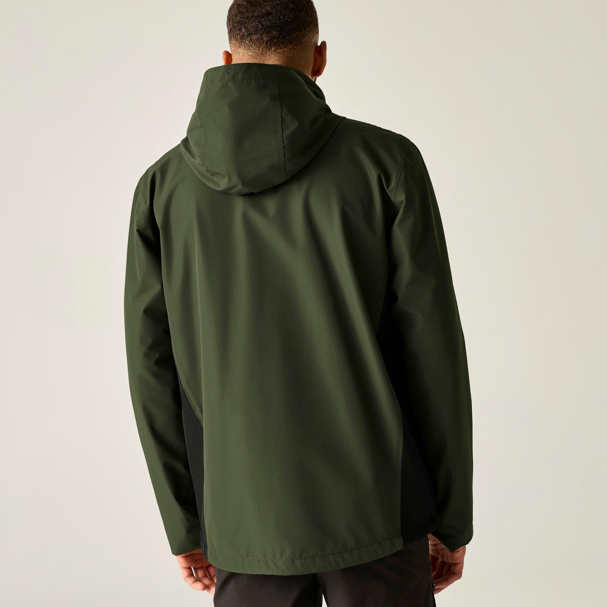 Dark Khaki/Blac - Regatta - Mens Matt II Waterproof Jacket - 3