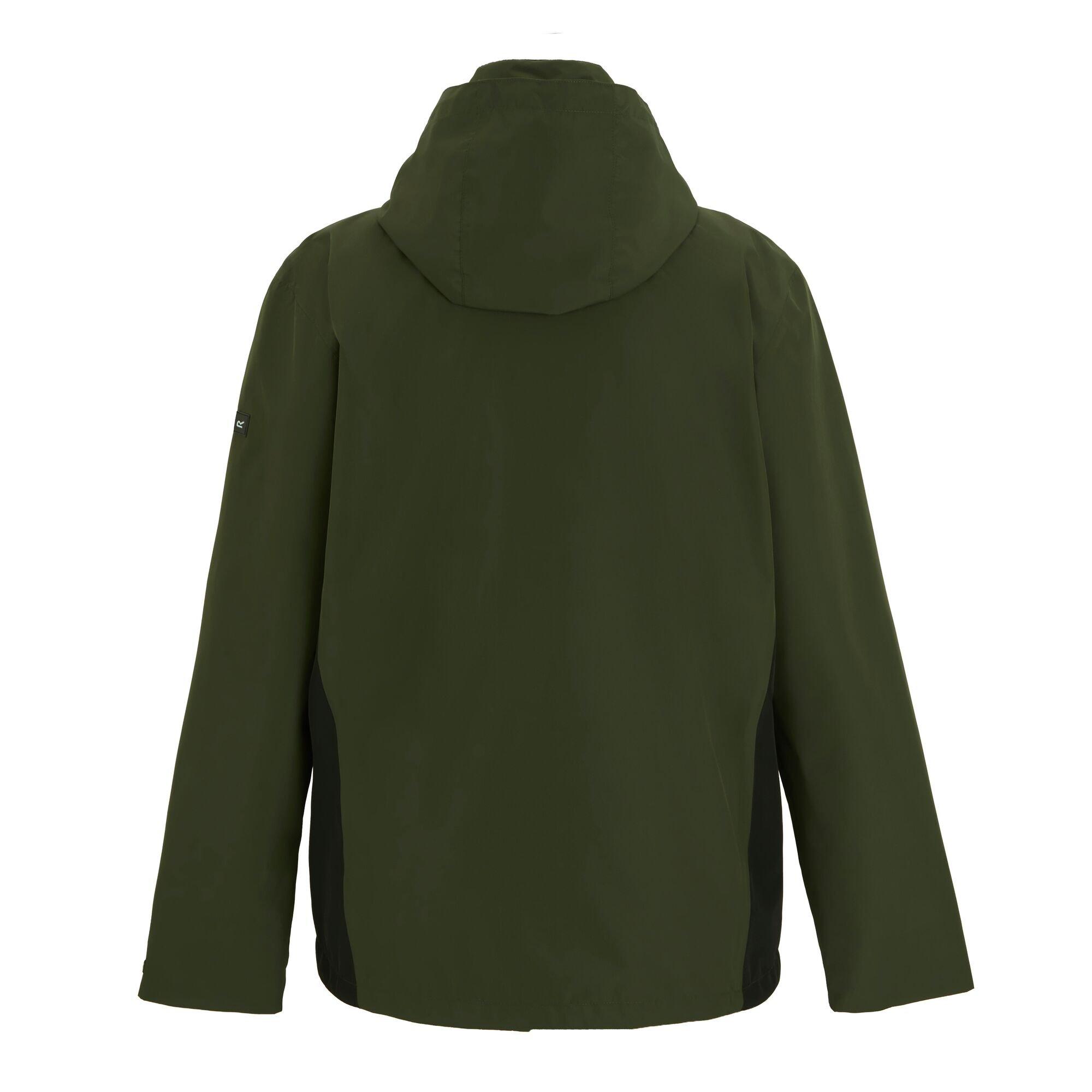 Dark Khaki/Blac - Regatta - Mens Matt II Waterproof Jacket - 9