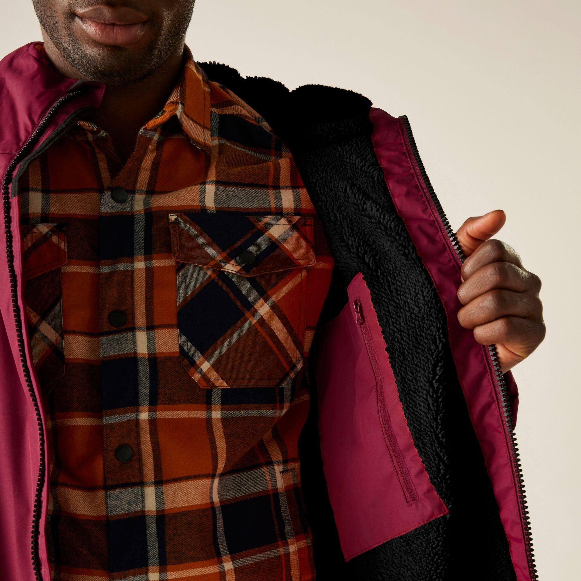 Dark Maroon - Regatta - Unisex Adults Waterproof Fleece Lined Changing Robe - 5