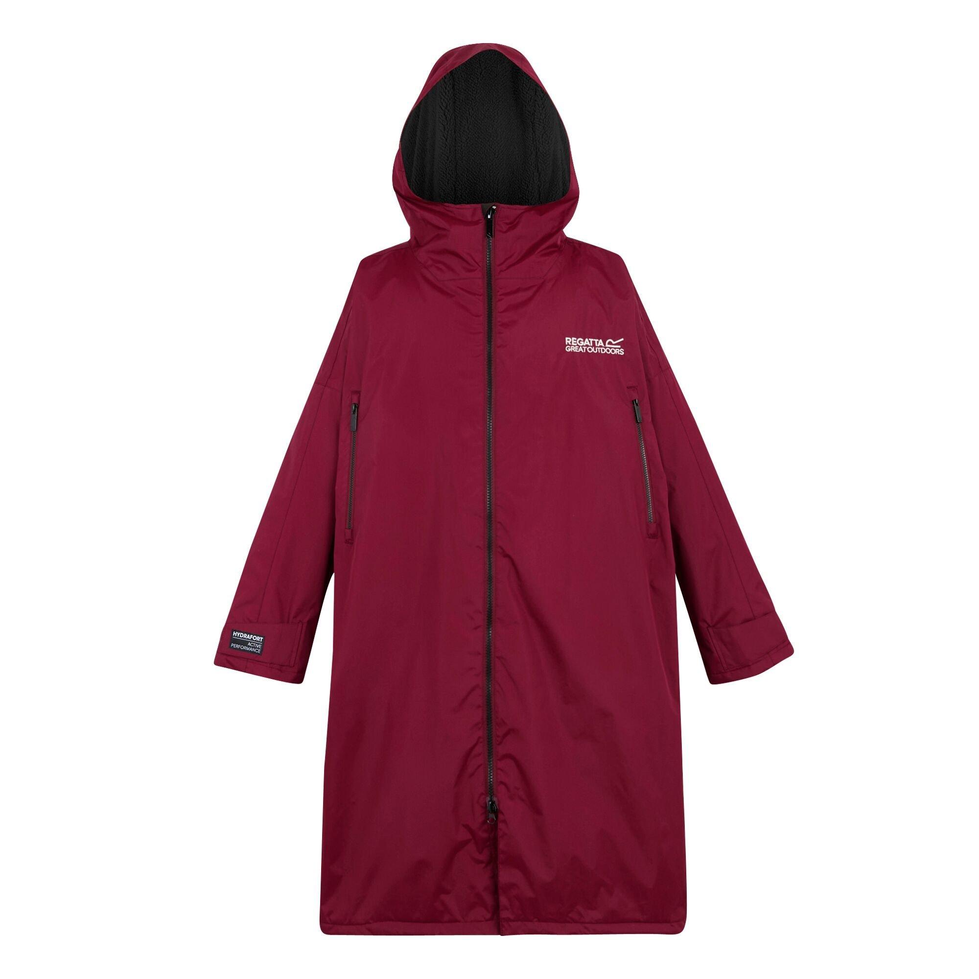 Dark Maroon - Regatta - Unisex Adults Waterproof Fleece Lined Changing Robe - 8
