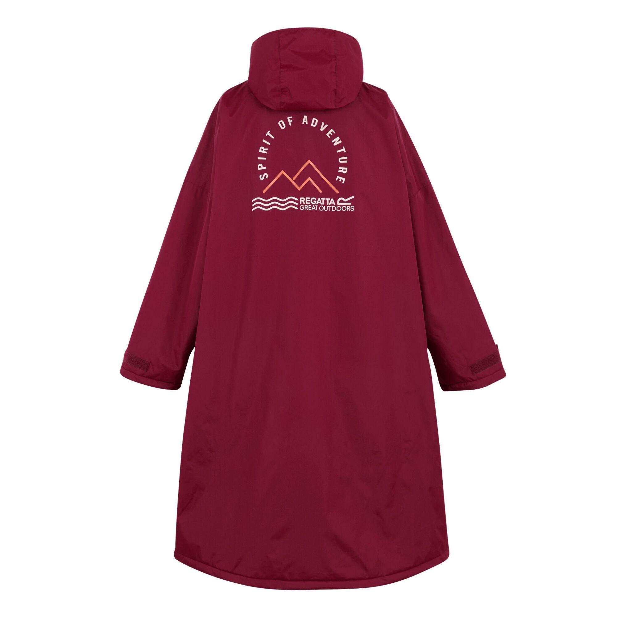Dark Maroon - Regatta - Unisex Adults Waterproof Fleece Lined Changing Robe - 9