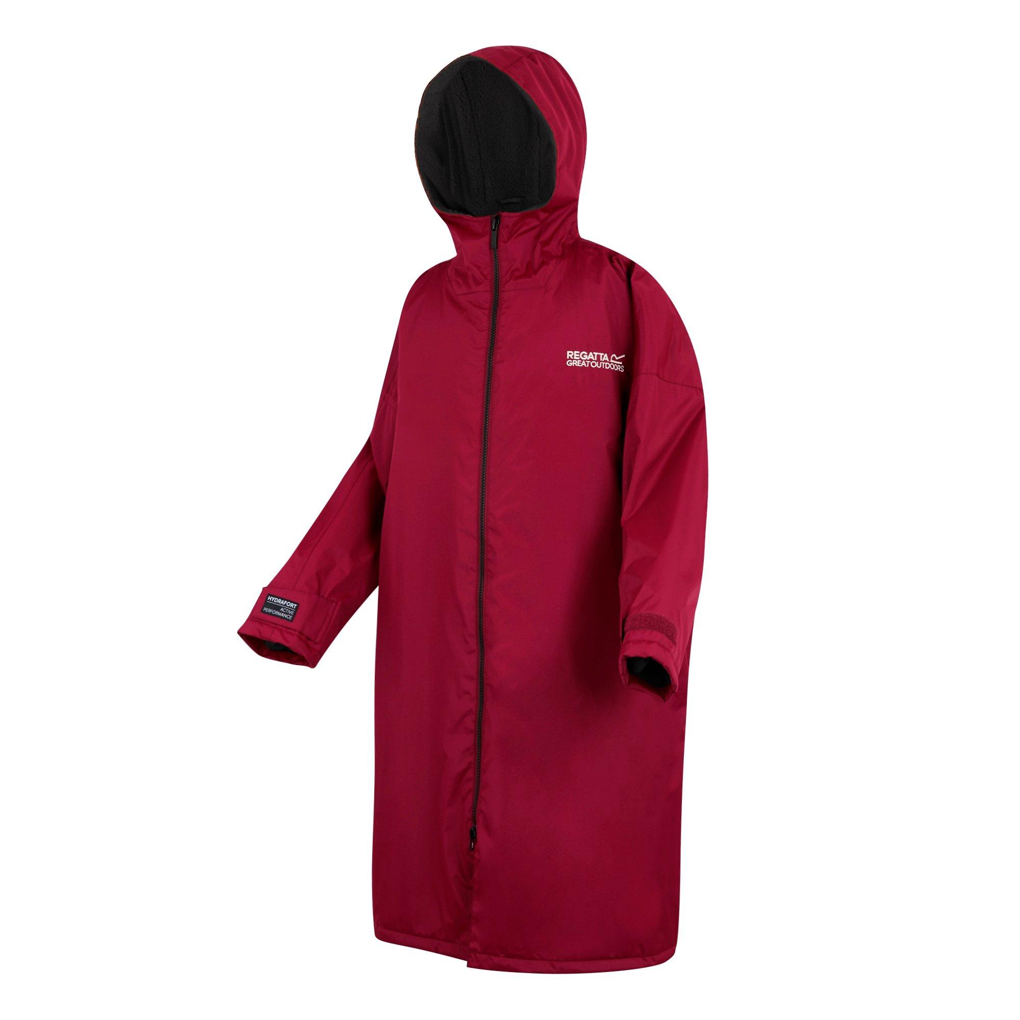 Dark Maroon - Regatta - Unisex Adults Waterproof Fleece Lined Changing Robe - 10