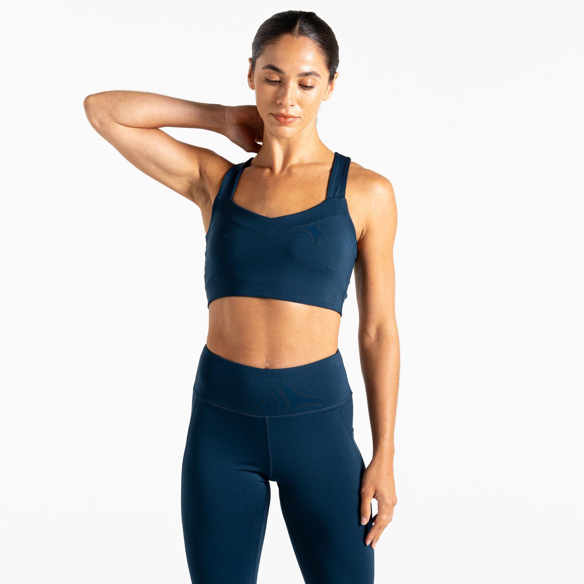 Dare 2B Women's Swift Ii Medium Impact Sports Bra - Moonlt Denim - XS