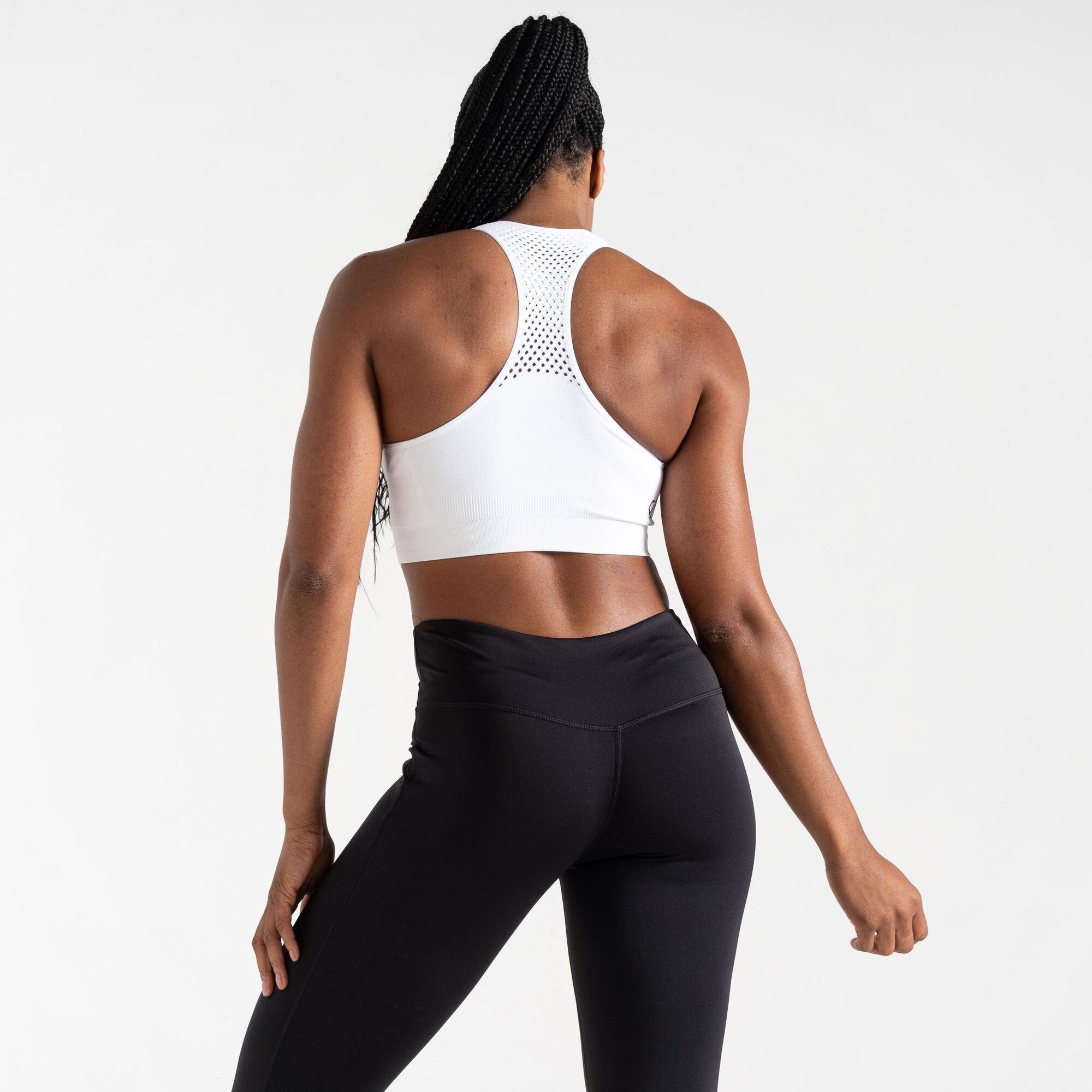 White - Dare 2b - Womens Dont Sweat It II Sports Bra - 3