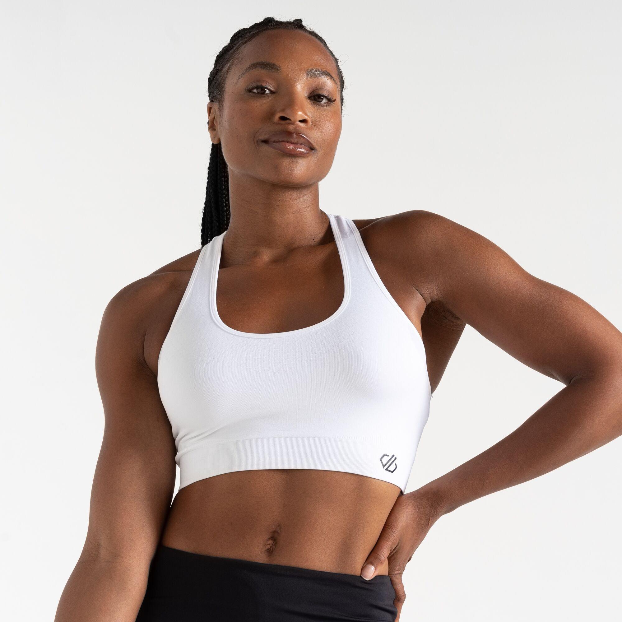 White - Dare 2b - Womens Dont Sweat It II Sports Bra - 4