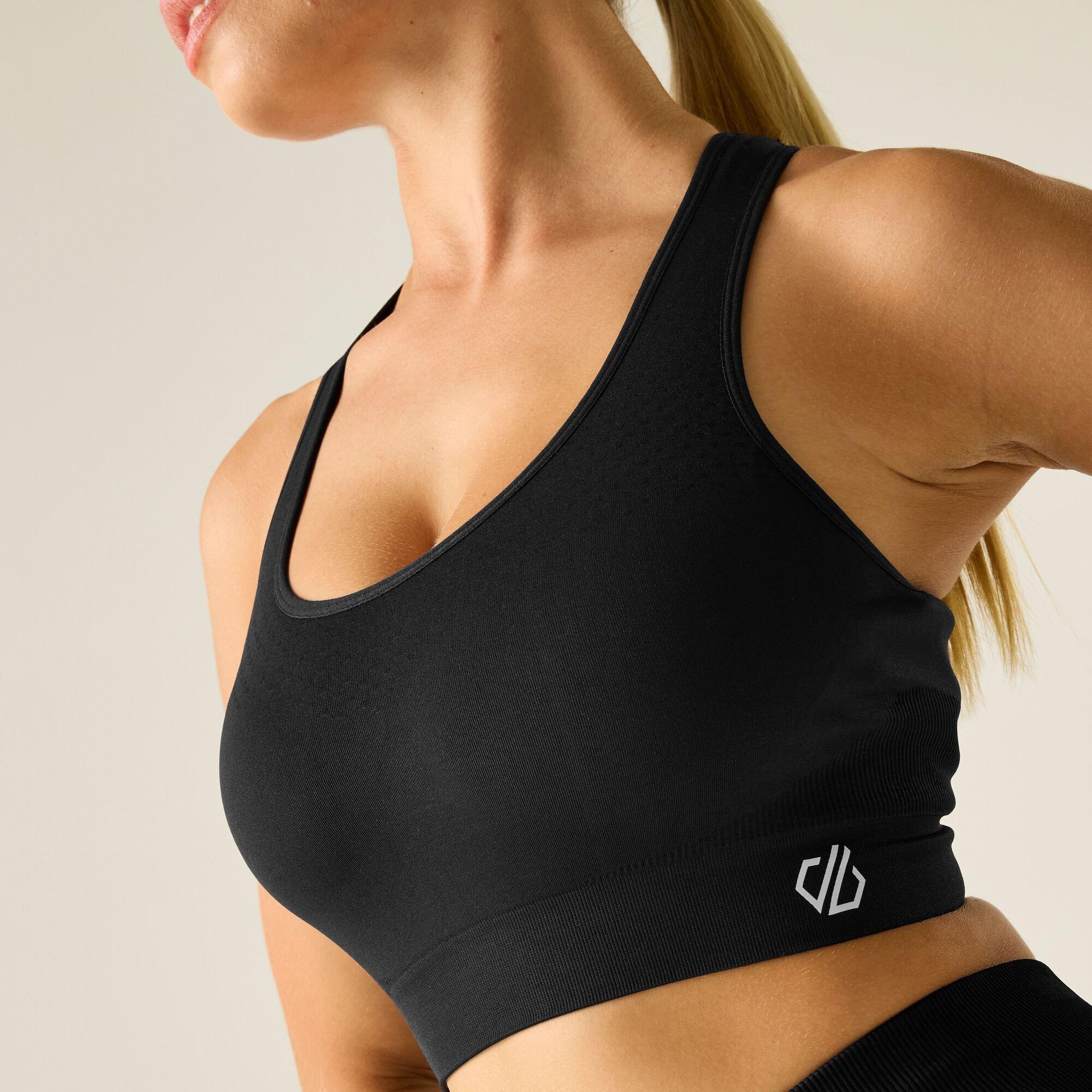 Black - Dare 2b - Womens Dont Sweat It II Sports Bra - 4