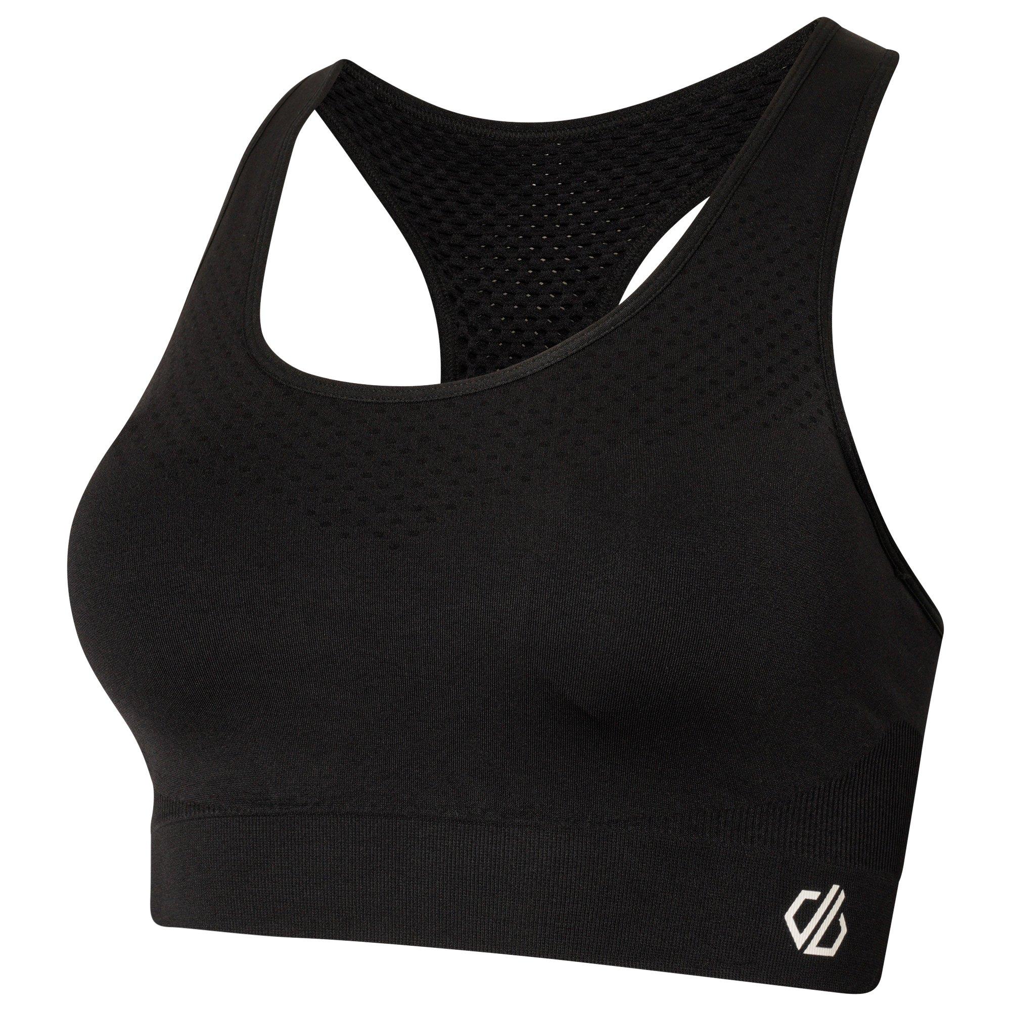 Black - Dare 2b - Womens Dont Sweat It II Sports Bra - 6