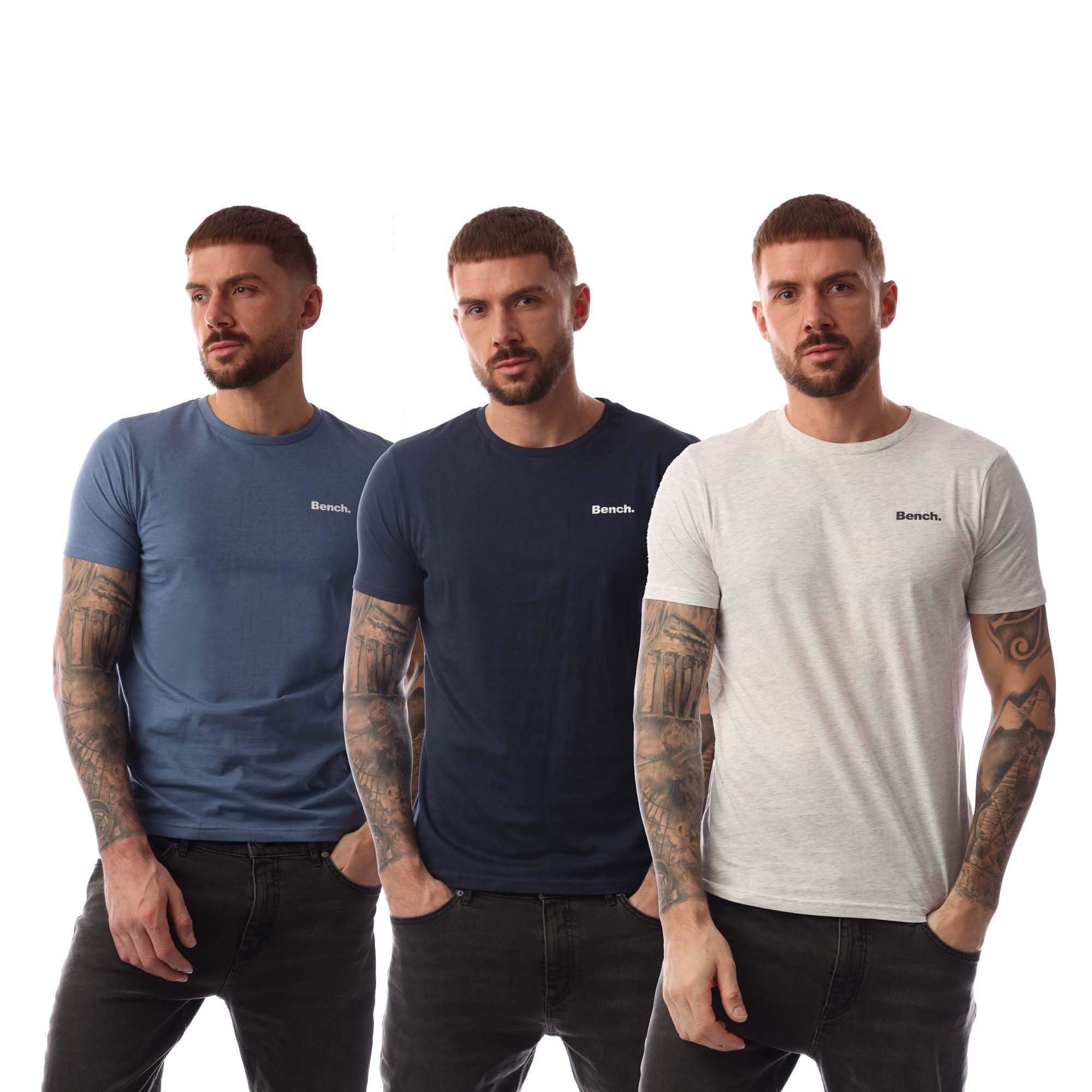 Blue Cream - Bench - Bognor 3 Pack T-Shirt - 1