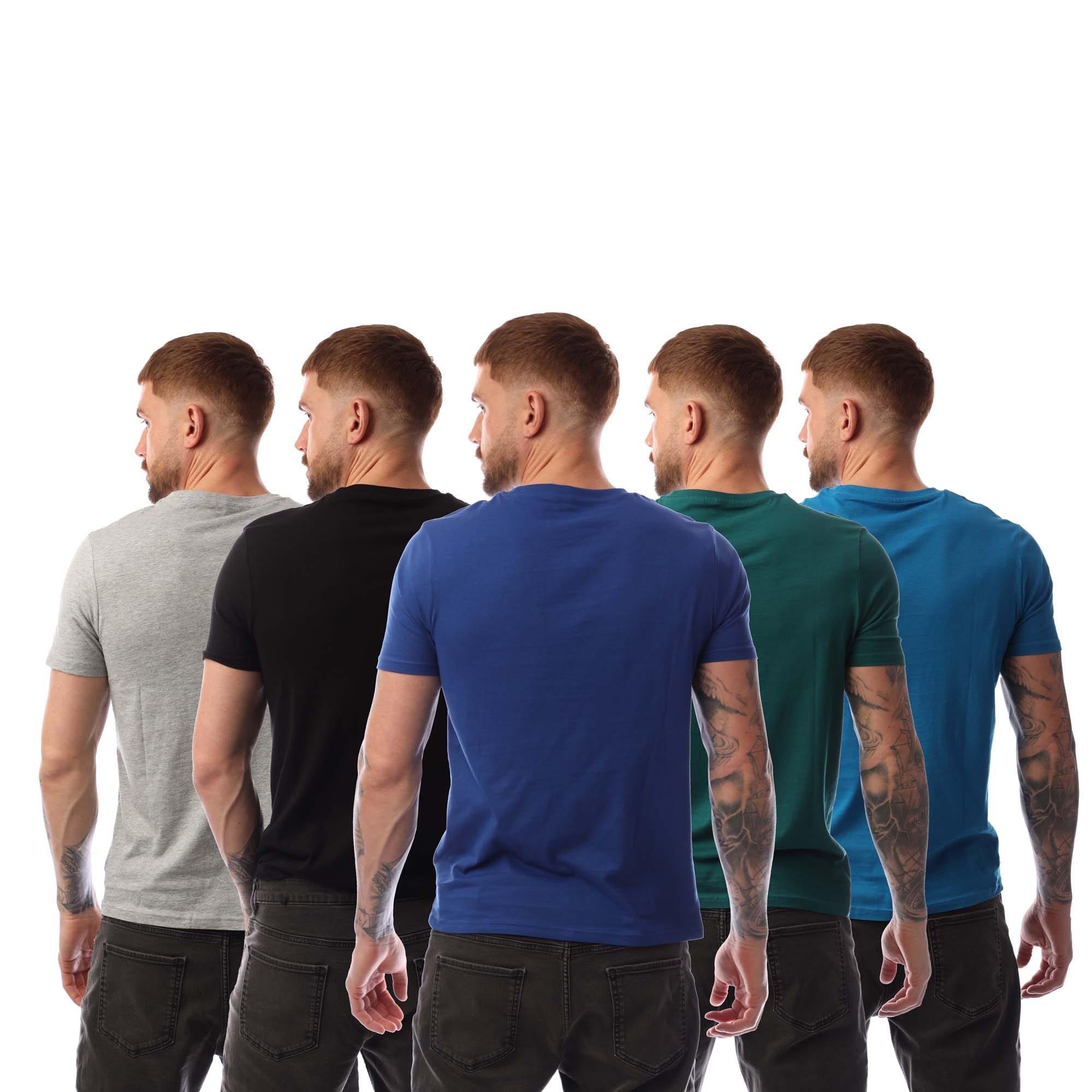 Multi Colour - Nicce - Mexbo 5 Pack T-Shirts - 2