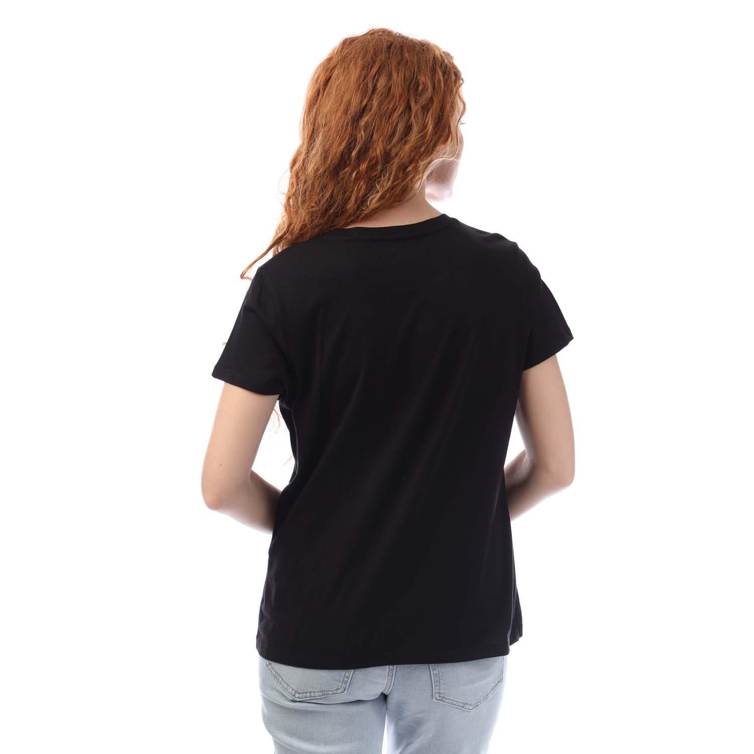 Black Silver - DKNY - RHINESTUD Logo T-Shirt - 3