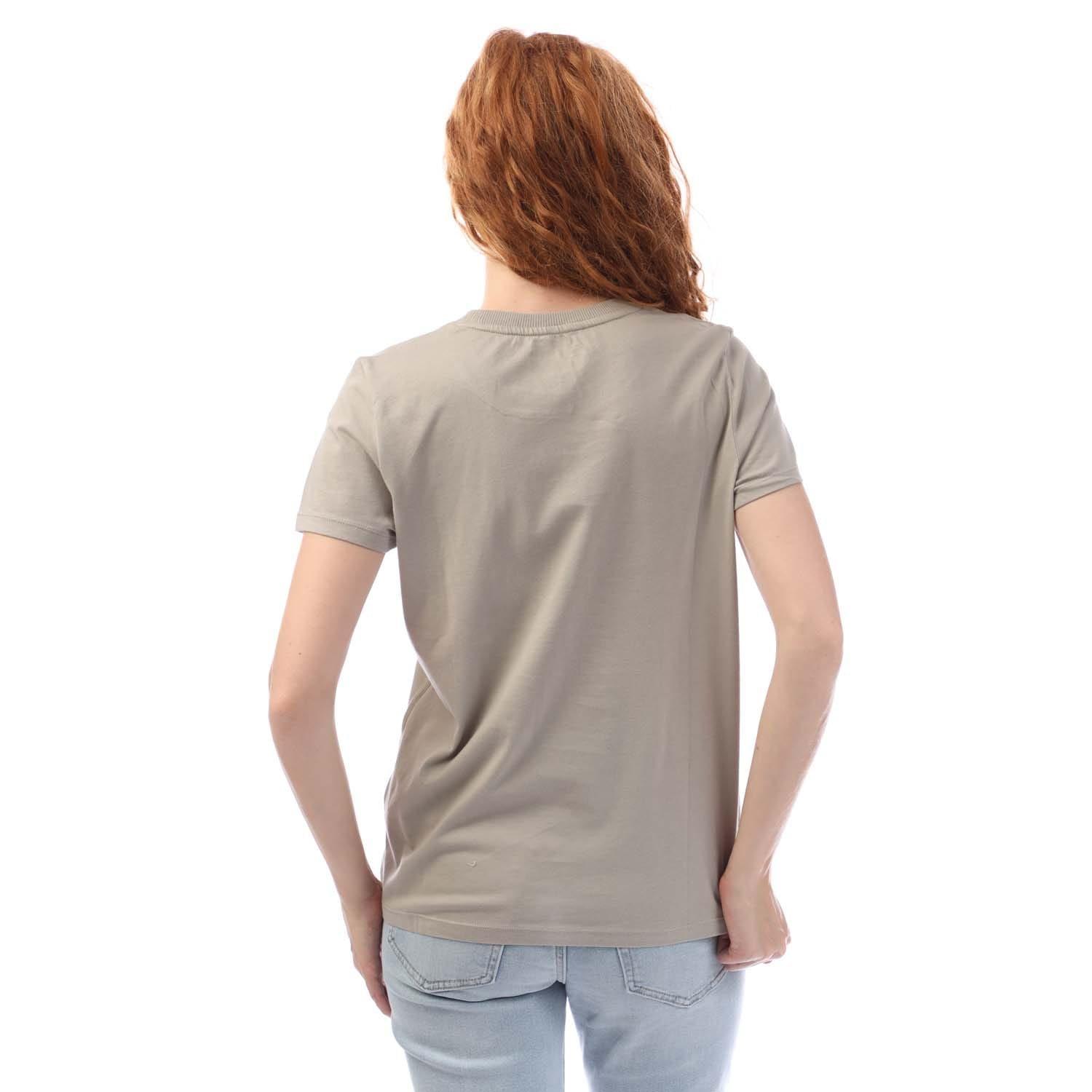 Green Peach - DKNY - Arched 89 Logo Crew Neck T-Shirt - 3