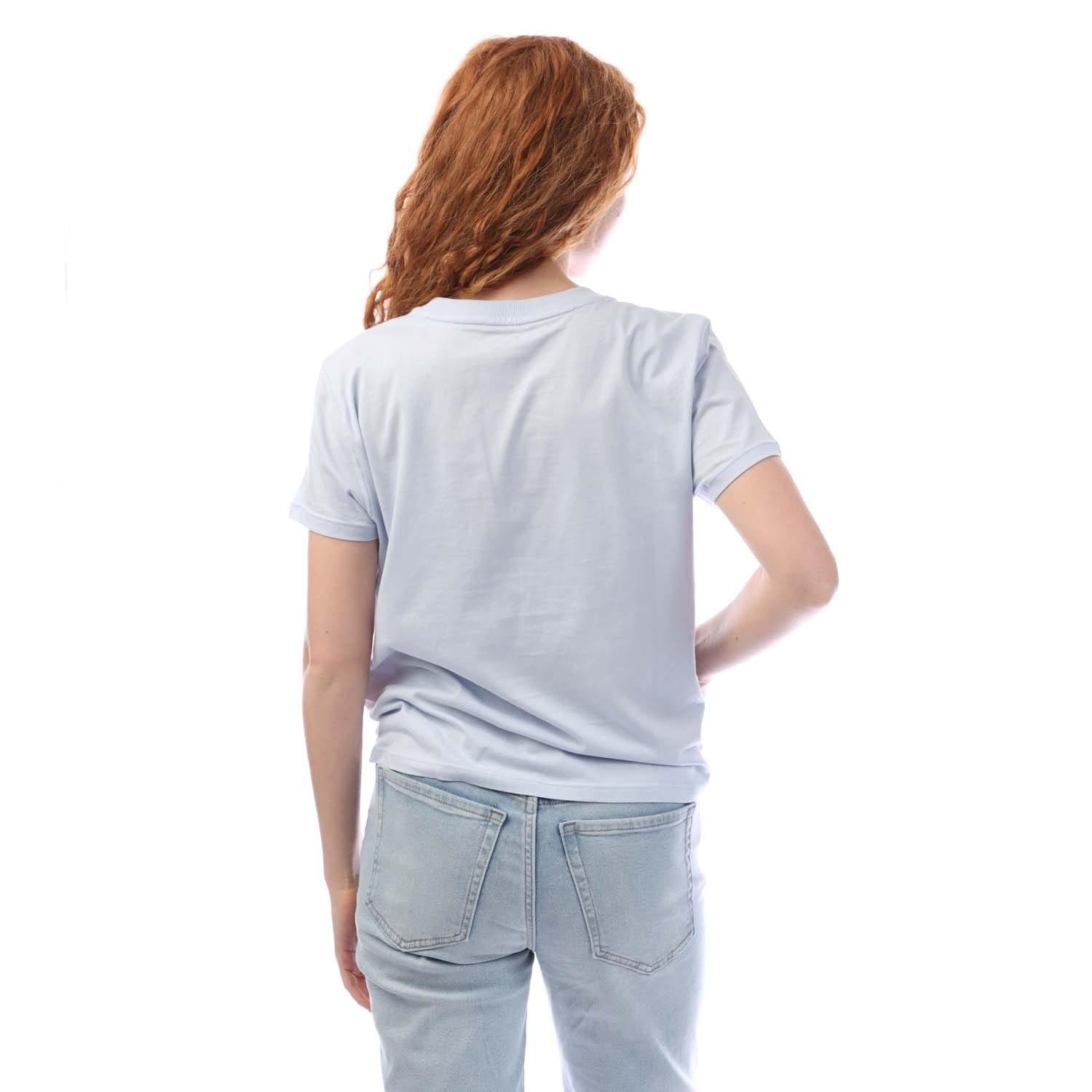 Grey - DKNY - Mini Stud Logo Sports T-Shirt - 3