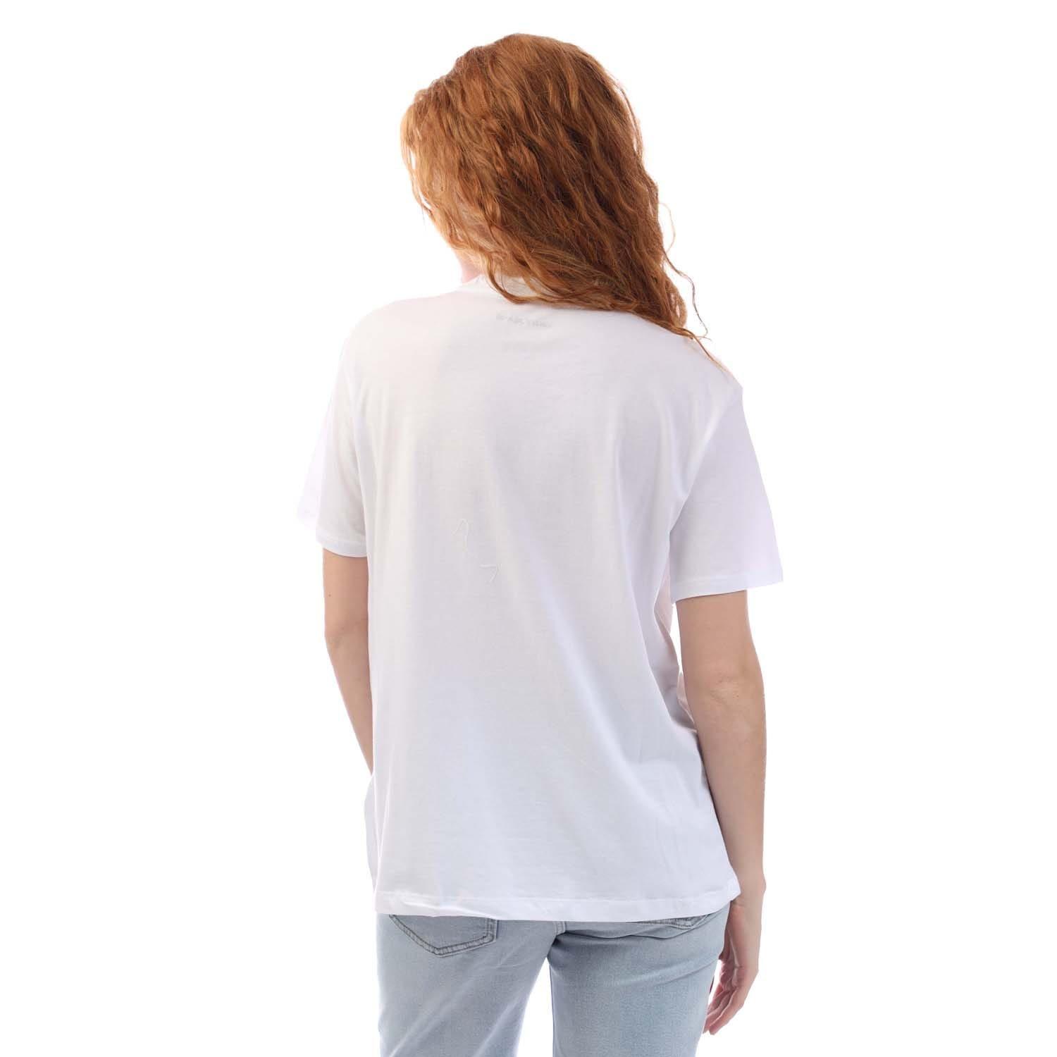 Blue - DKNY - Subway Rhinestone T-Shirt - 3