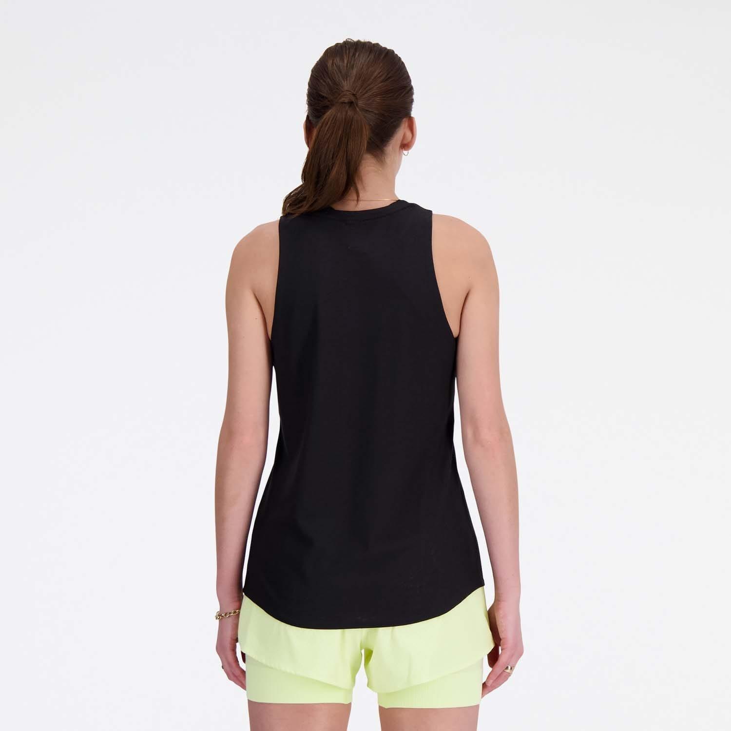 Black - New Balance - Jacquard Slim Tank Top - 2
