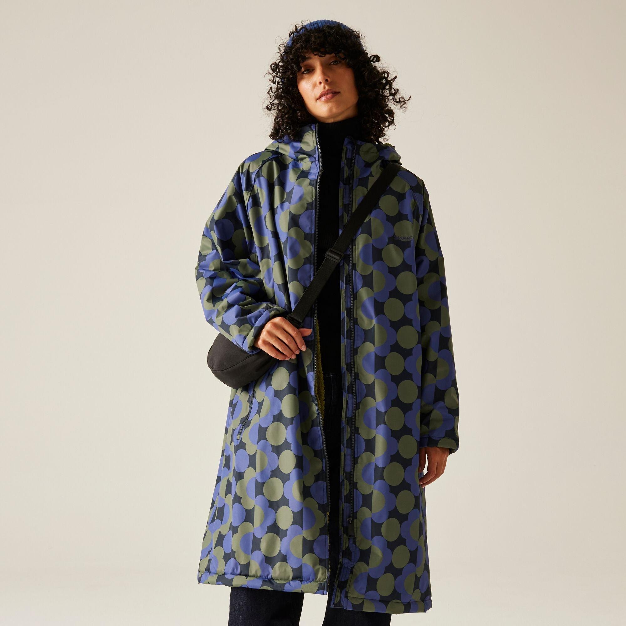 Regatta Women's Orla Waterproof Quick-Drying Fleece-Lined Changing Robe - Blue - Single