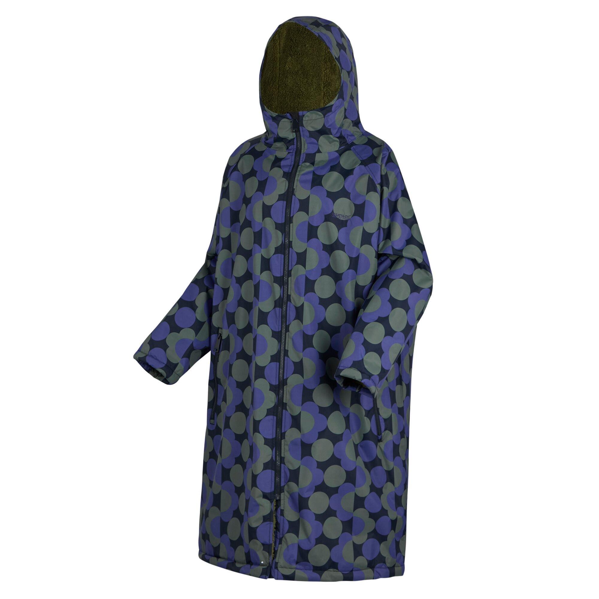 Blue - Regatta - Women's Orla Waterproof Quick-Drying Fleece-Lined Changing Robe - 11