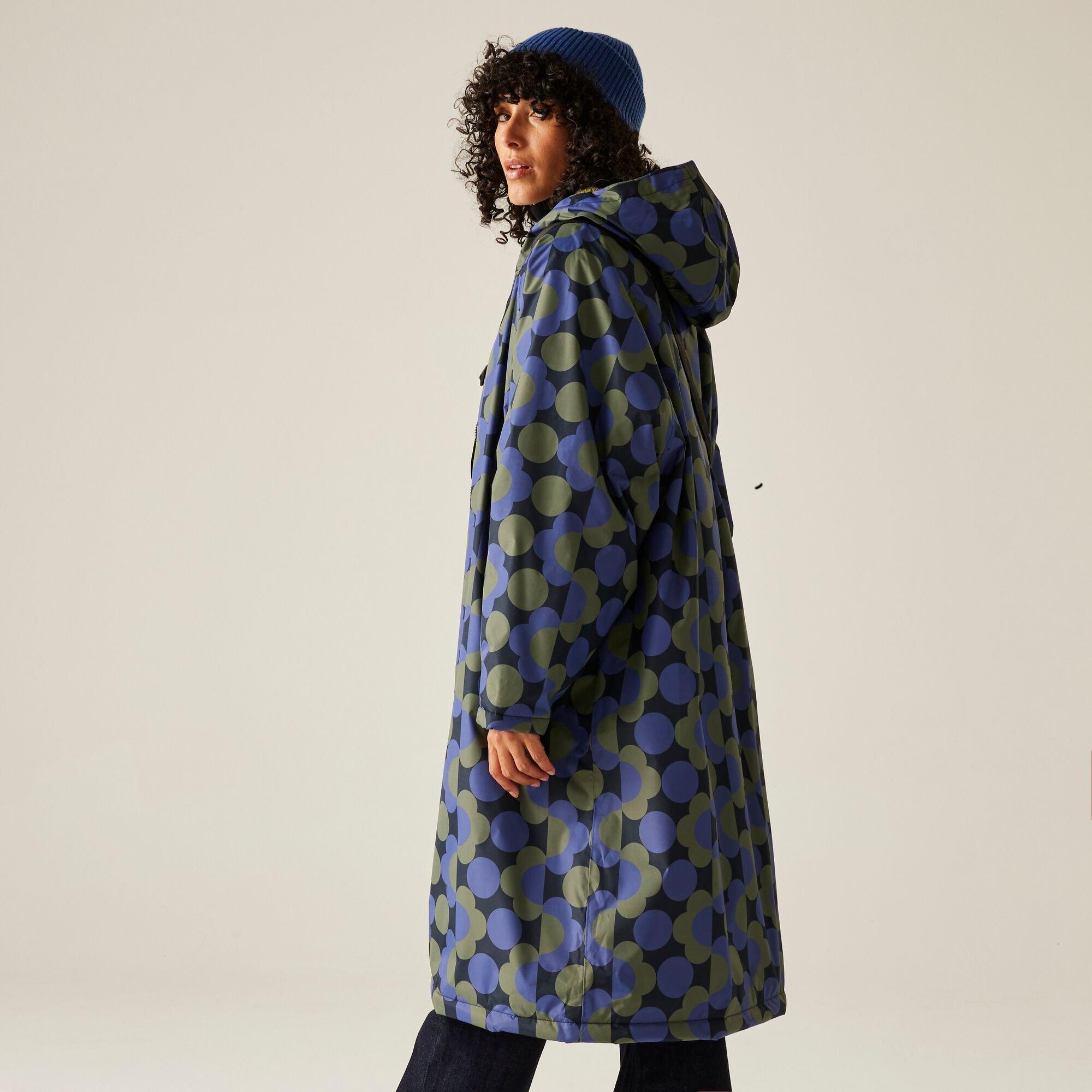 Blue - Regatta - Women's Orla Waterproof Quick-Drying Fleece-Lined Changing Robe - 4