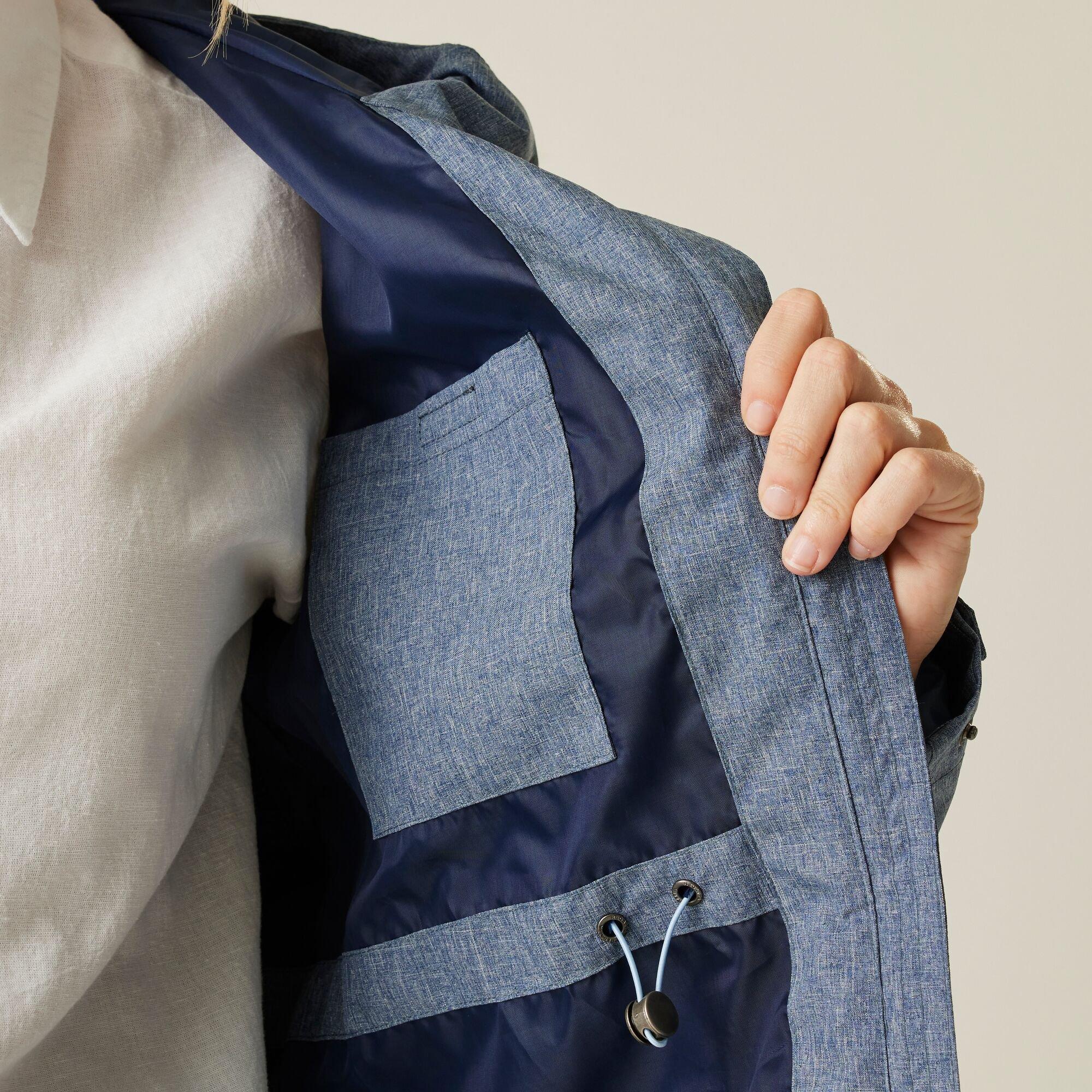 Chambray Dark D - Regatta - Women's Navaeh Waterproof Breathable Adjustable Jacket - 4