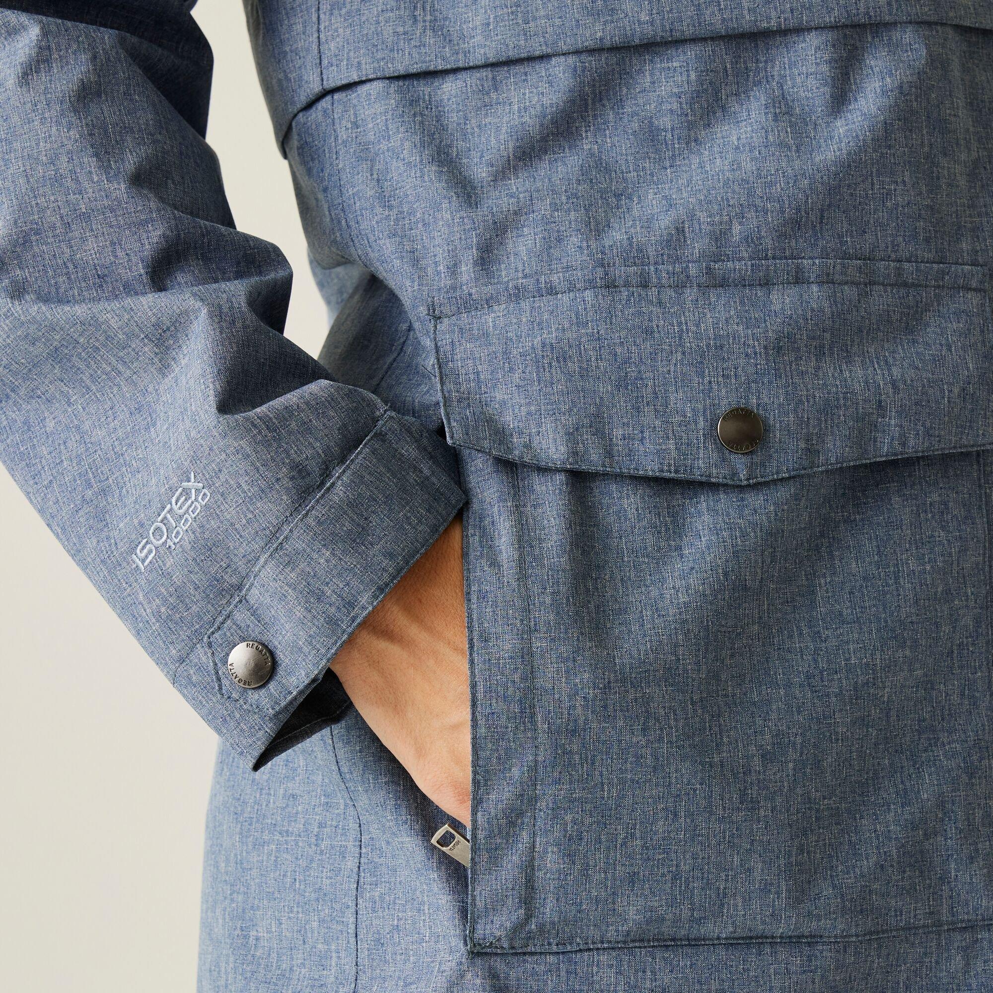 Chambray Dark D - Regatta - Women's Navaeh Waterproof Breathable Adjustable Jacket - 5