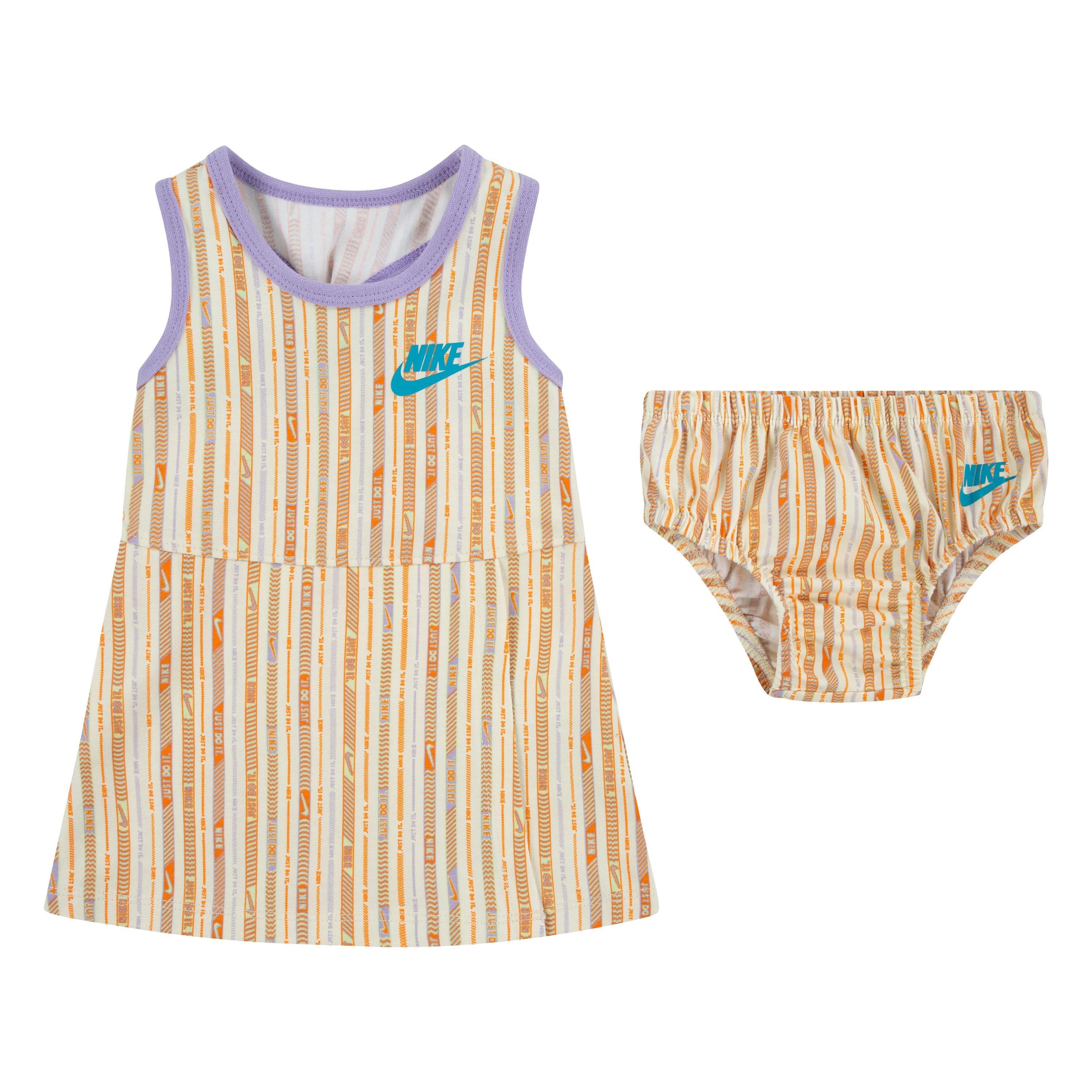 Coconut Milk - Nike - Kids' Happy Camper AOP Long Maxi Dress - 1