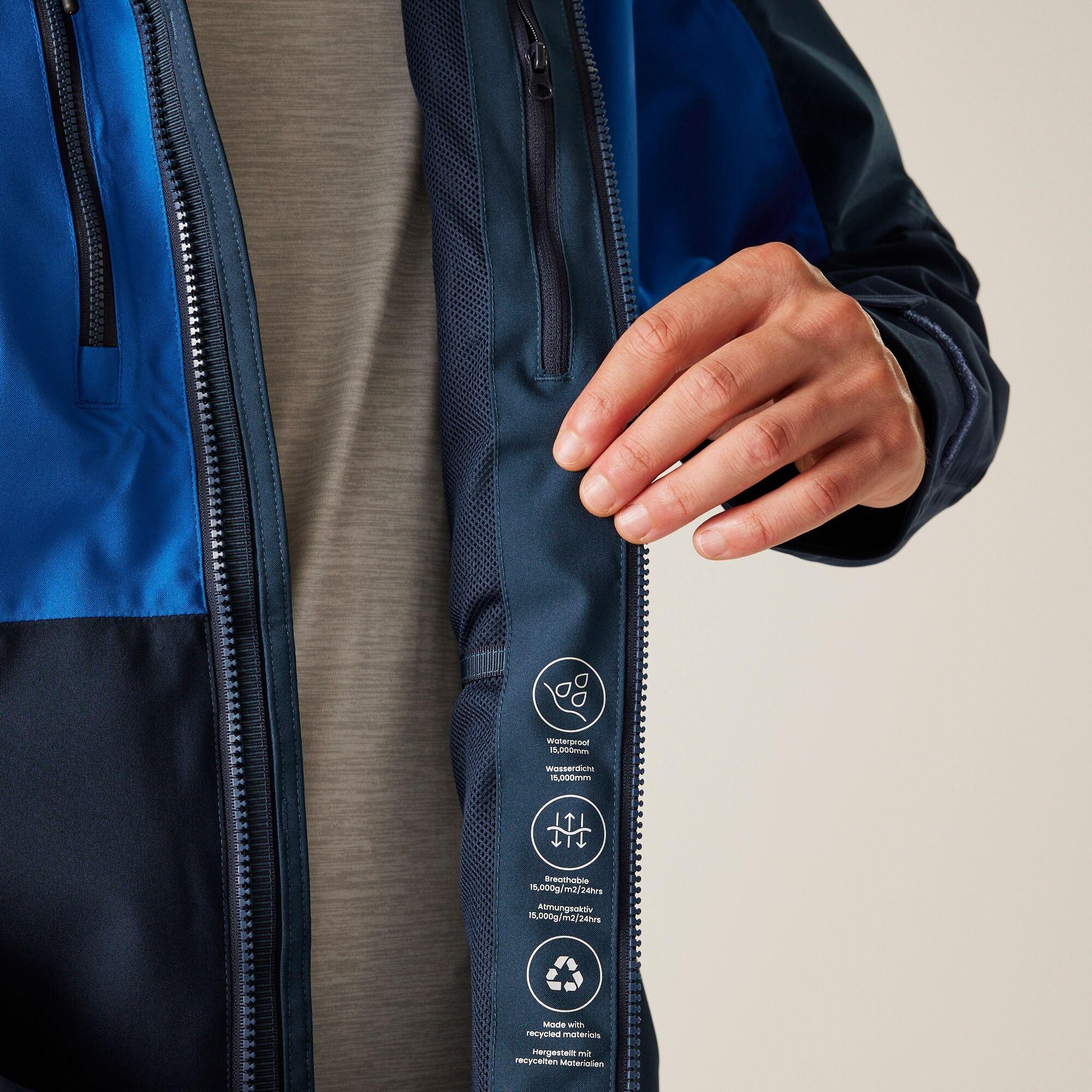 Olympian Blue/M - Regatta - Men's Maland II Waterproof Breathable Stretch Jacket - 4