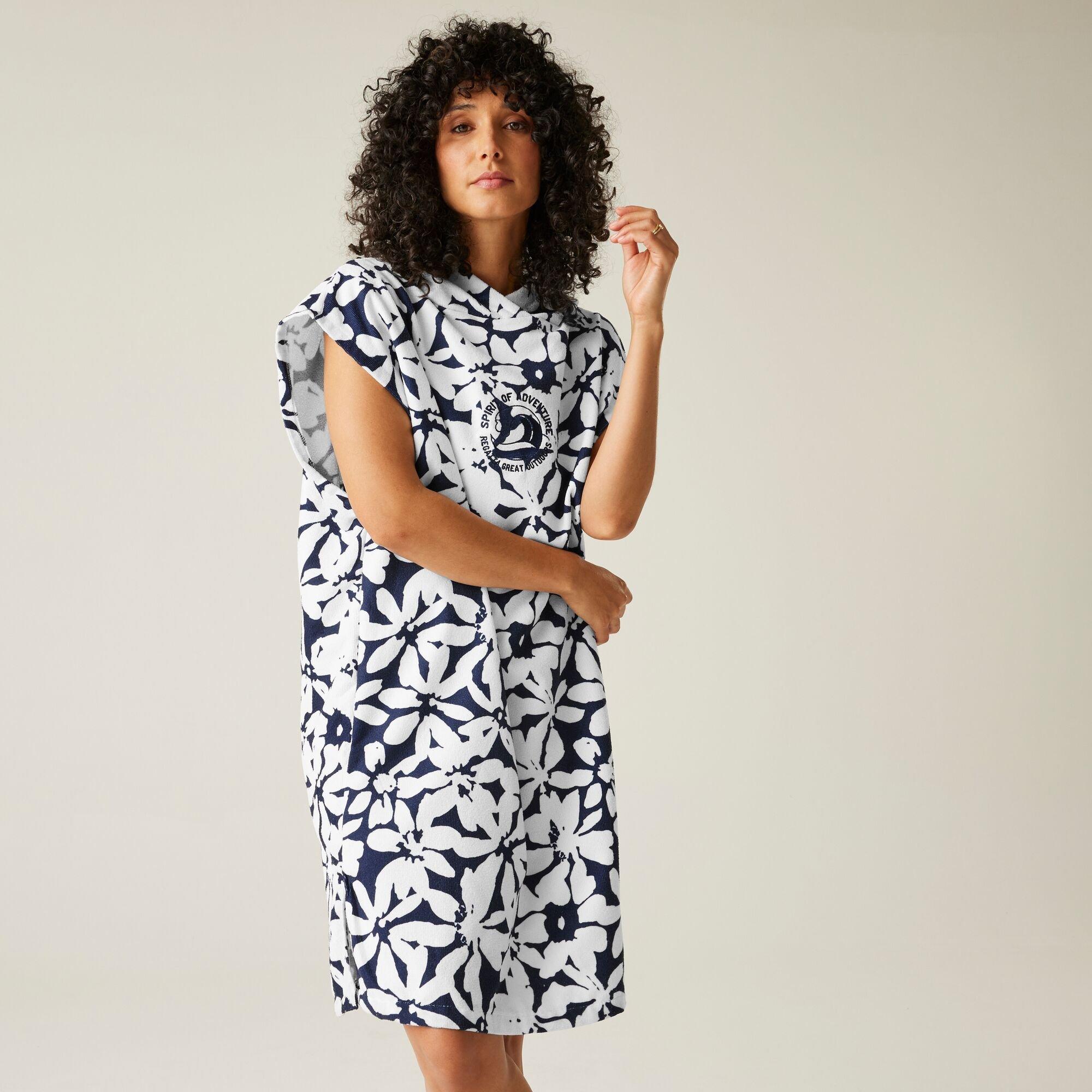 Navy/White Larg - Regatta - Adult Towel Robe - 3