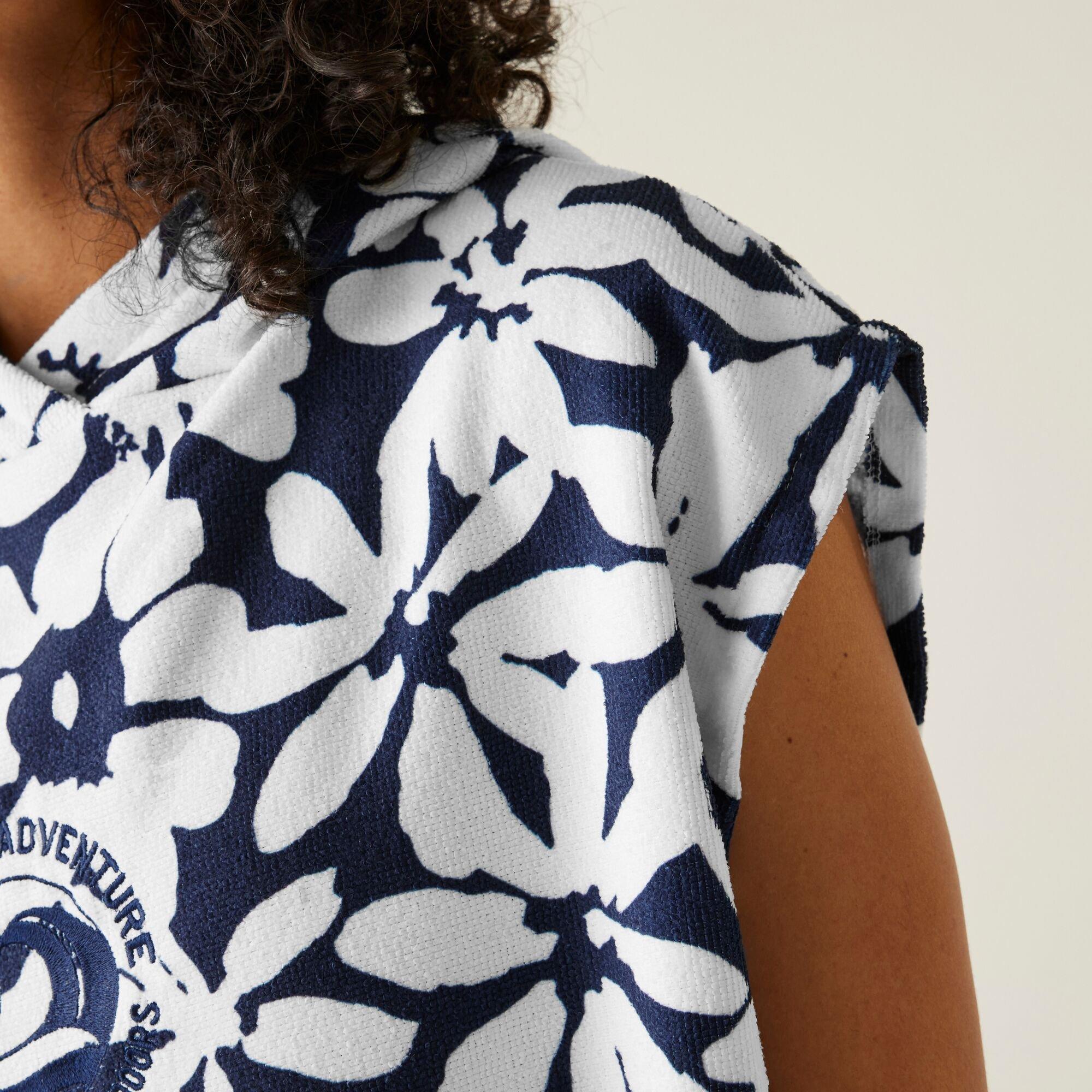 Navy/White Larg - Regatta - Adult Towel Robe - 4