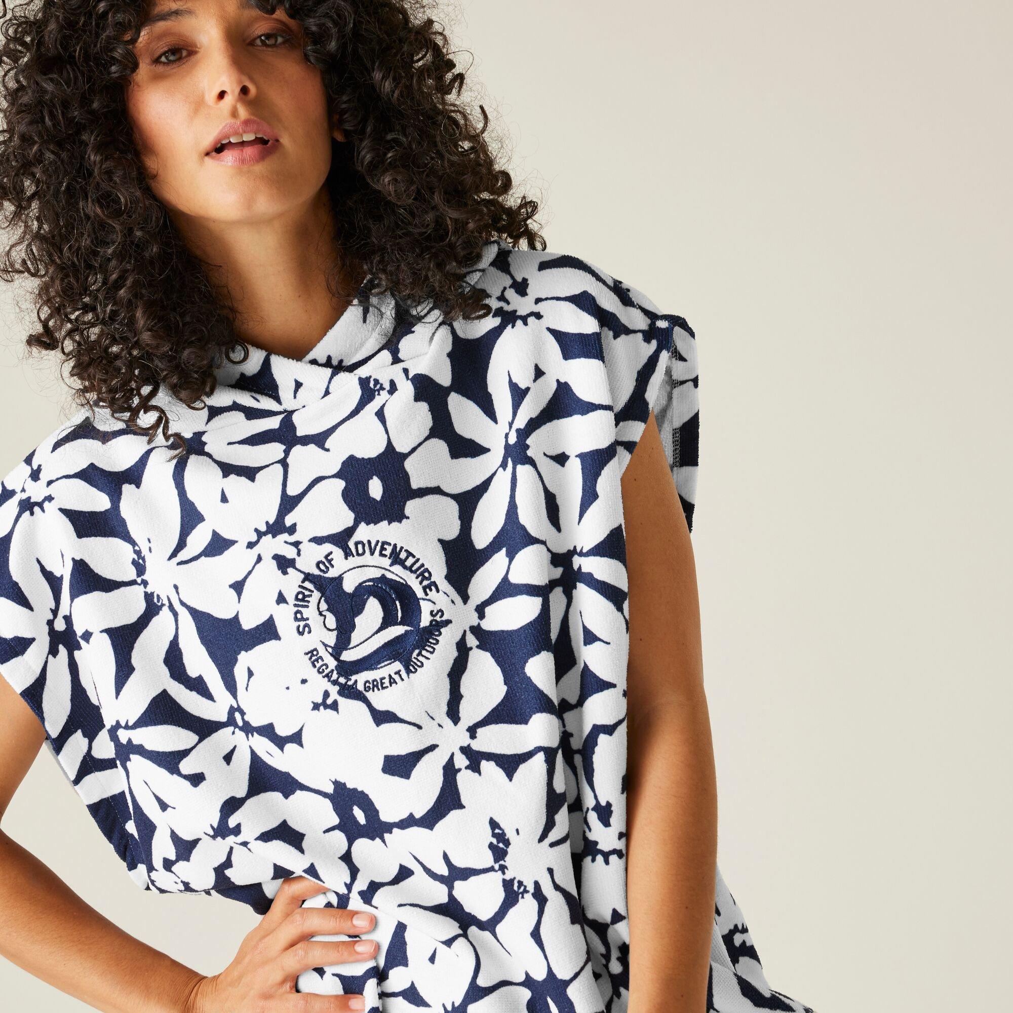 Navy/White Larg - Regatta - Adult Towel Robe - 5