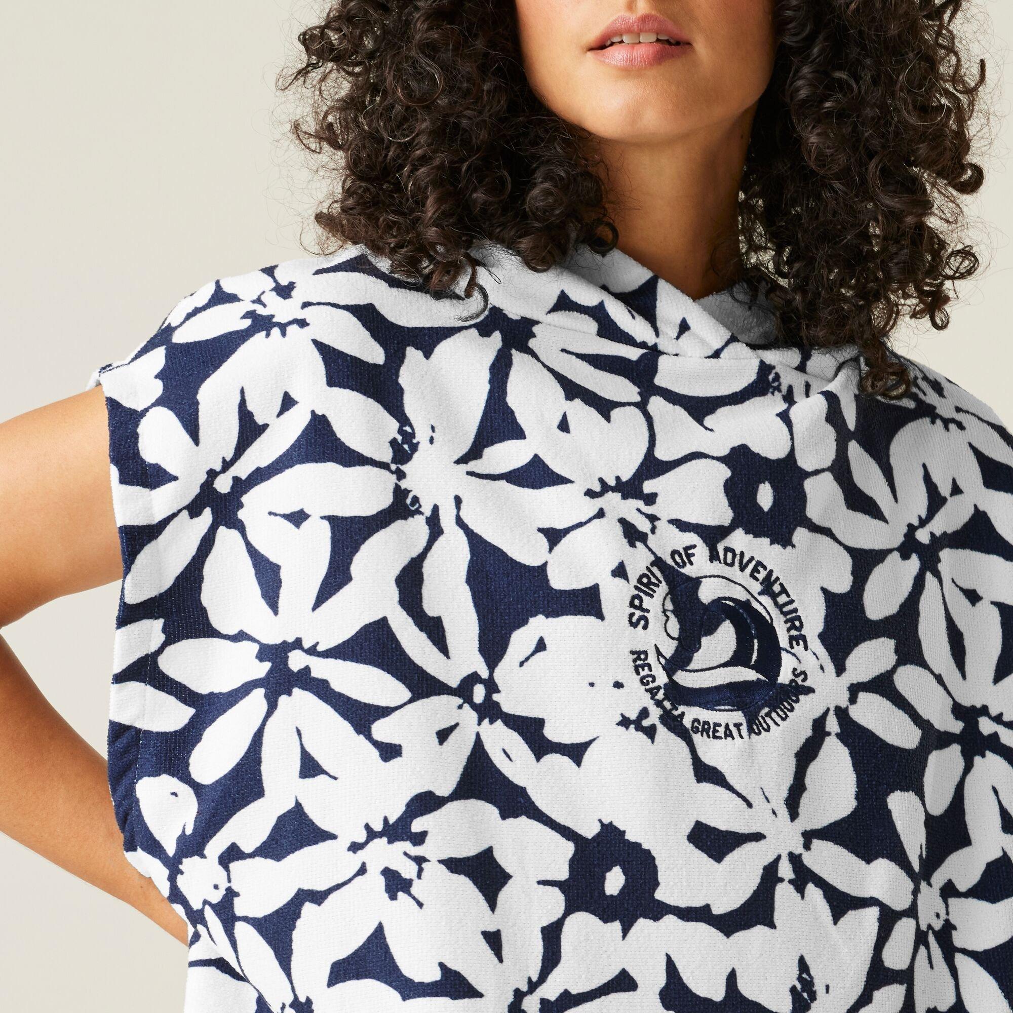 Navy/White Larg - Regatta - Adult Towel Robe - 6