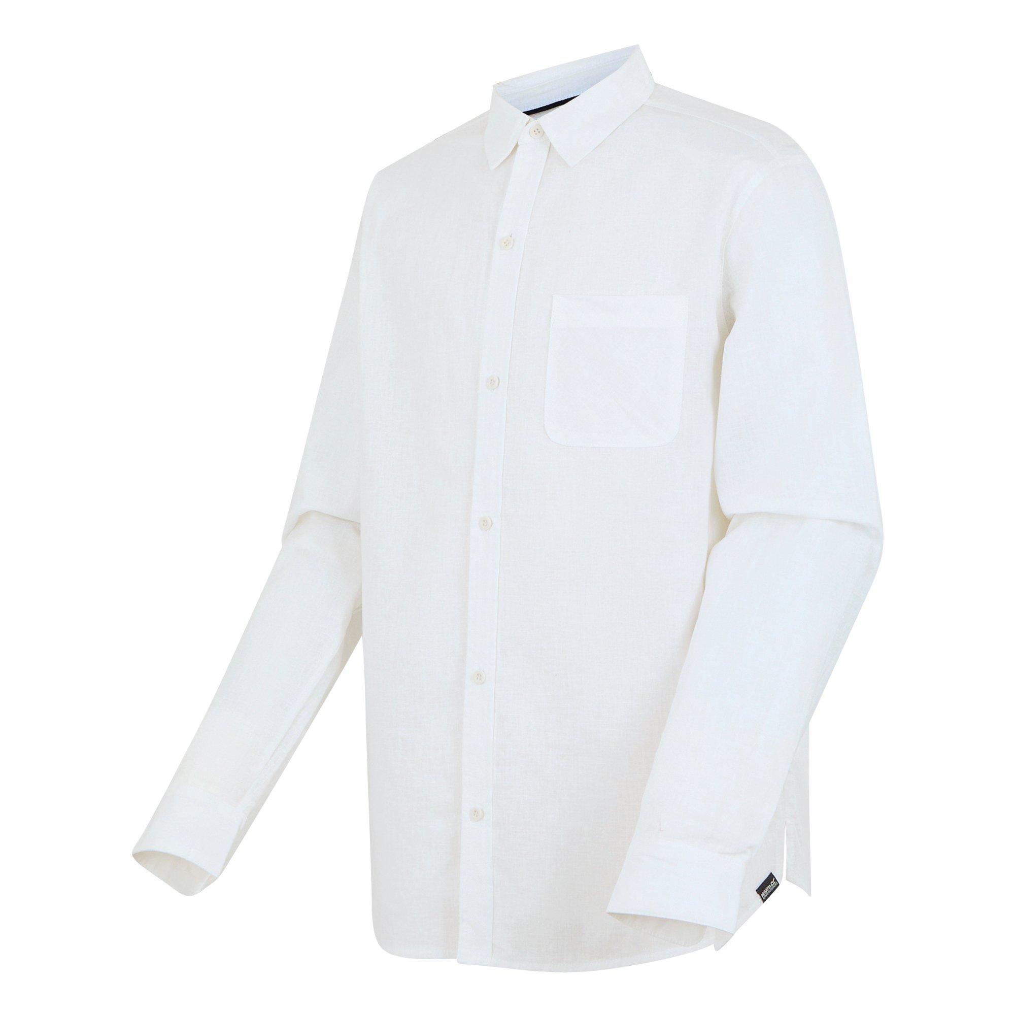 White - Regatta - Men's Loran Long-Sleeve Plain Shirt - 7