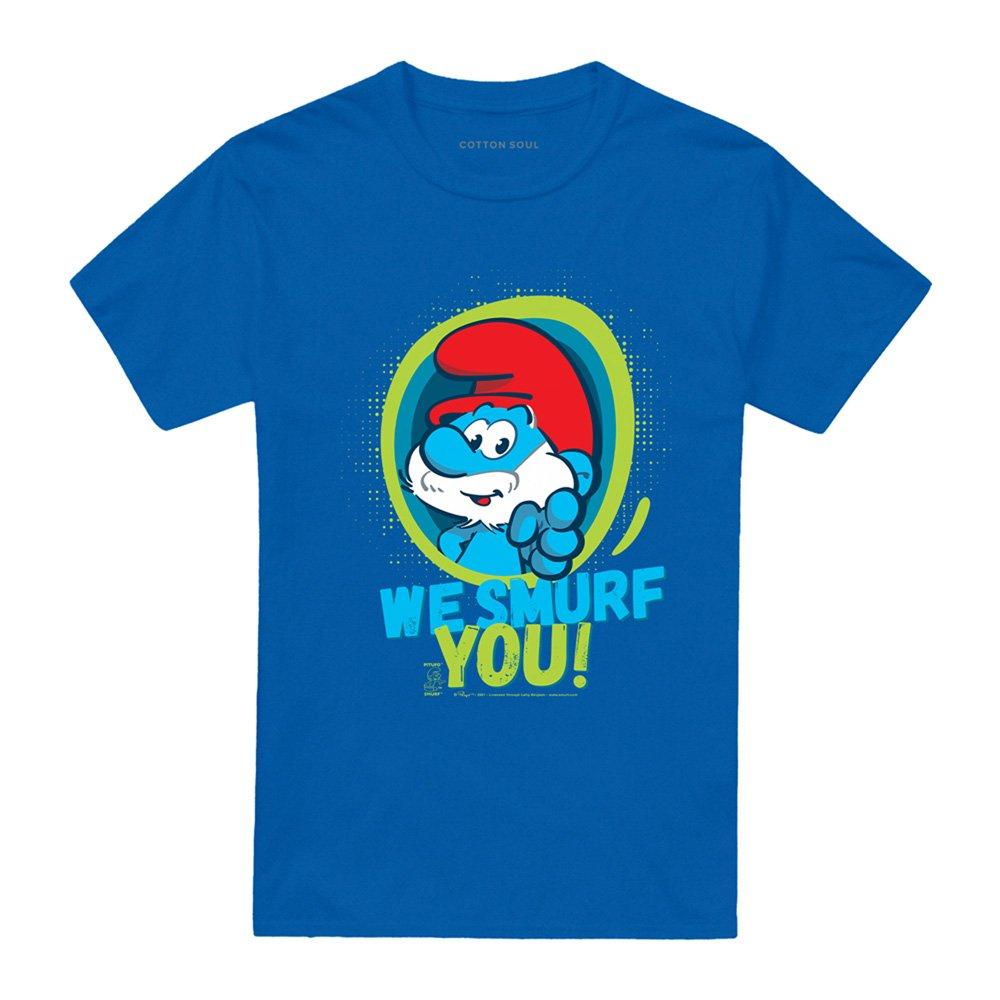 Blue - Other - Smurfs Papa Smurf We Smurf You! T Shirt Royal - 4