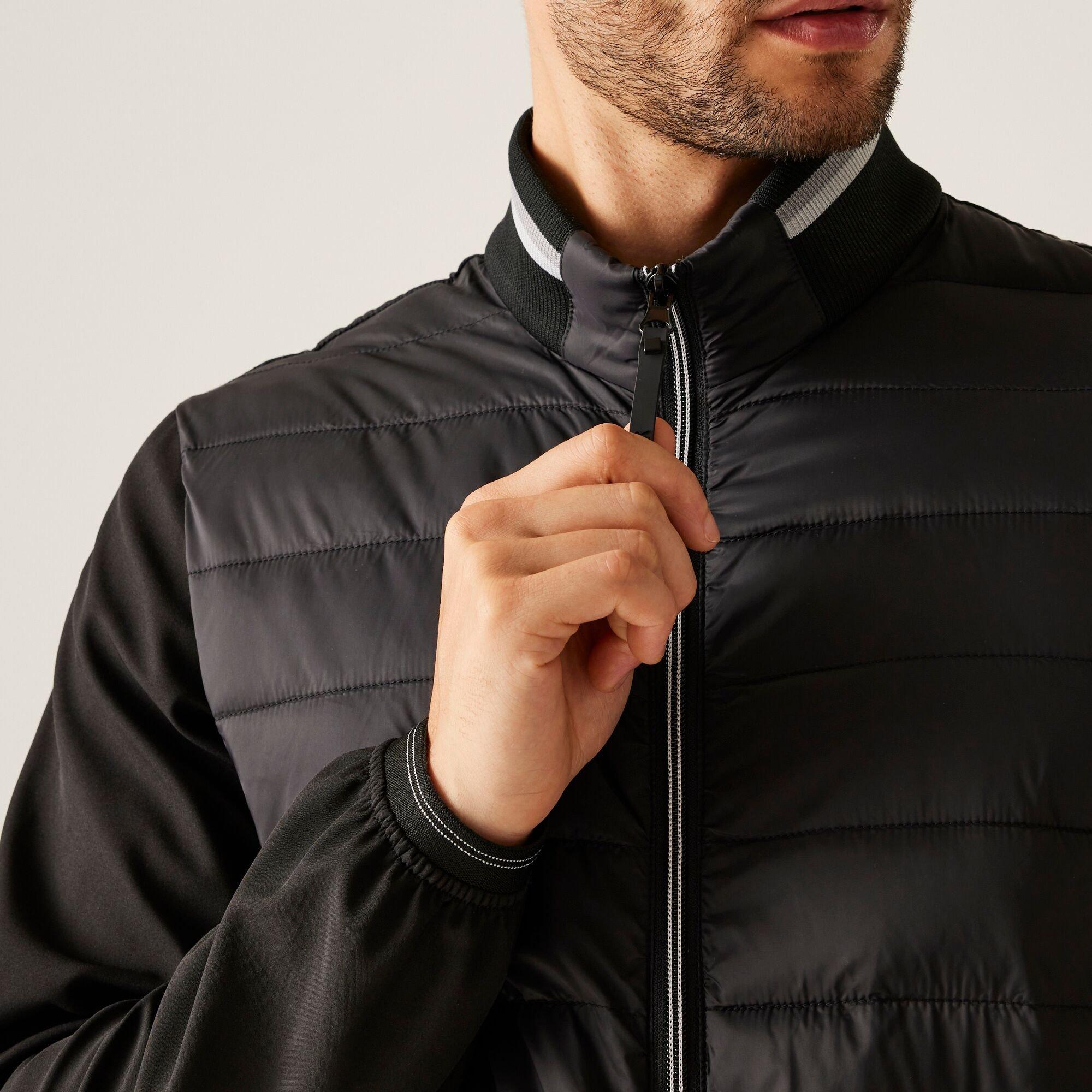 Black - Regatta - Men's Brennon Lightweight Water-Repellent Quilted Jacket - 5