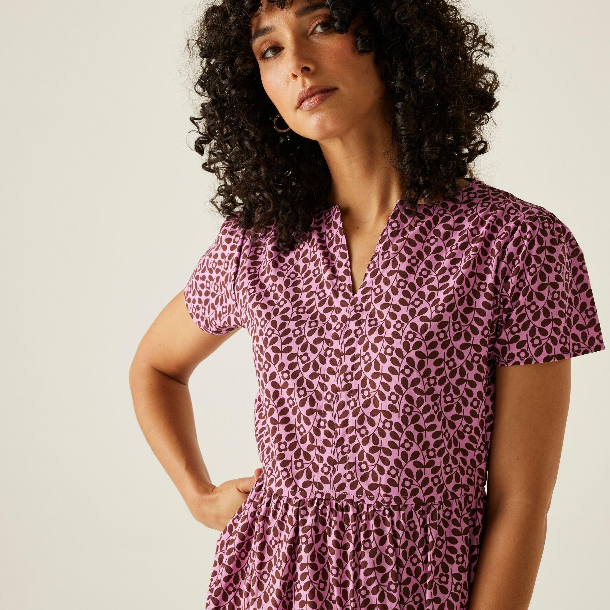 Jasmine Flower - Regatta - Women's Orla Kiely Smock Dress - 5