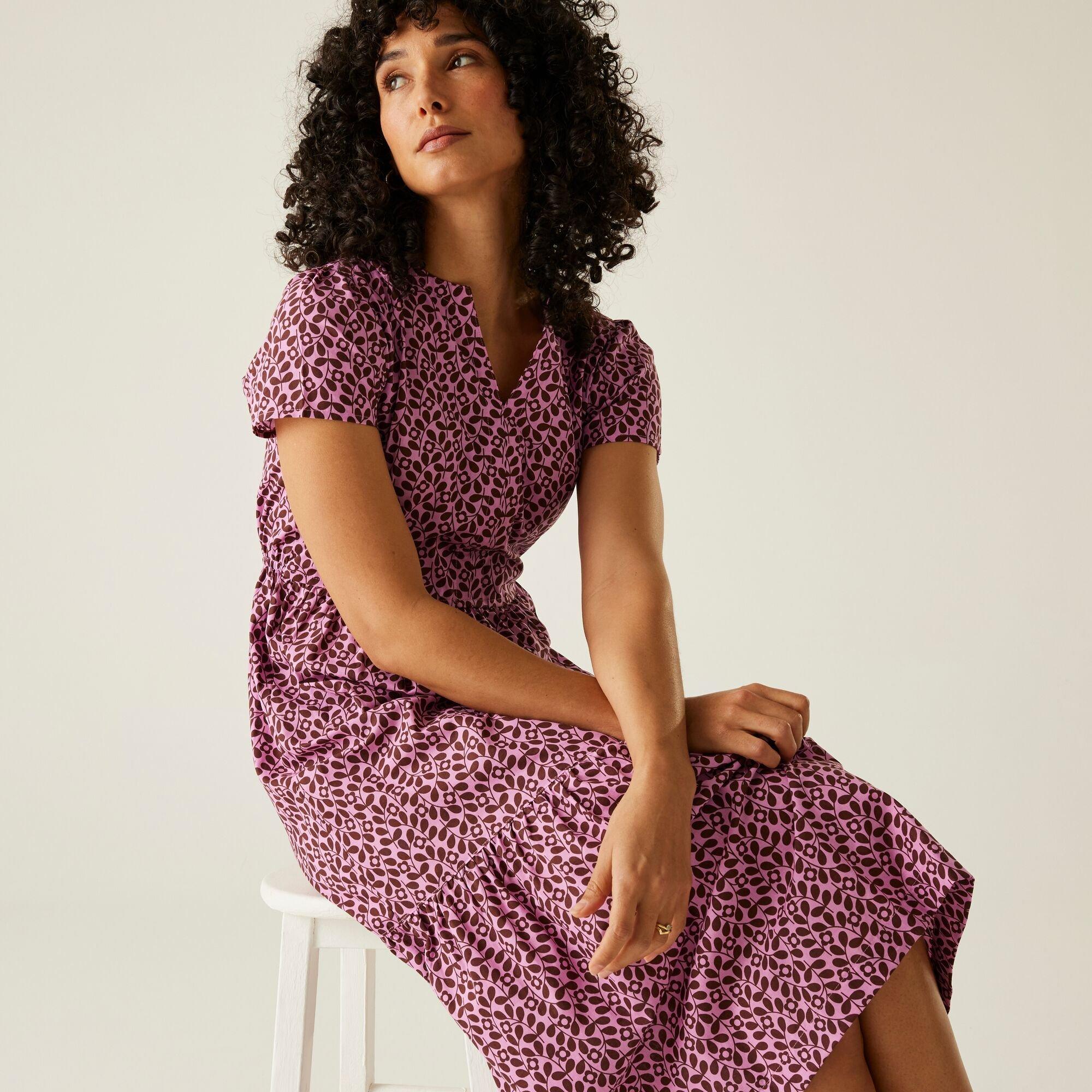 Jasmine Flower - Regatta - Women's Orla Kiely Smock Dress - 6