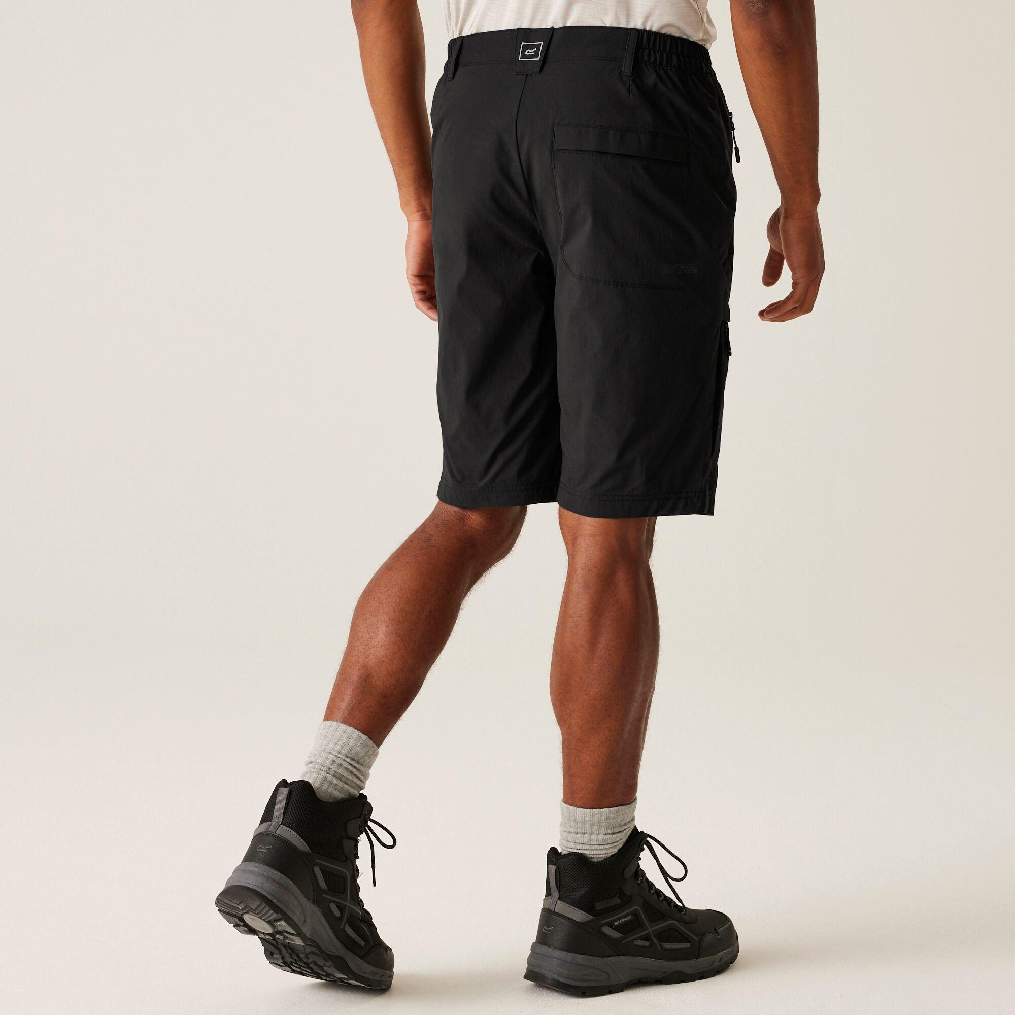 Black - Regatta - Men's Highton II Long Walking Shorts - 2