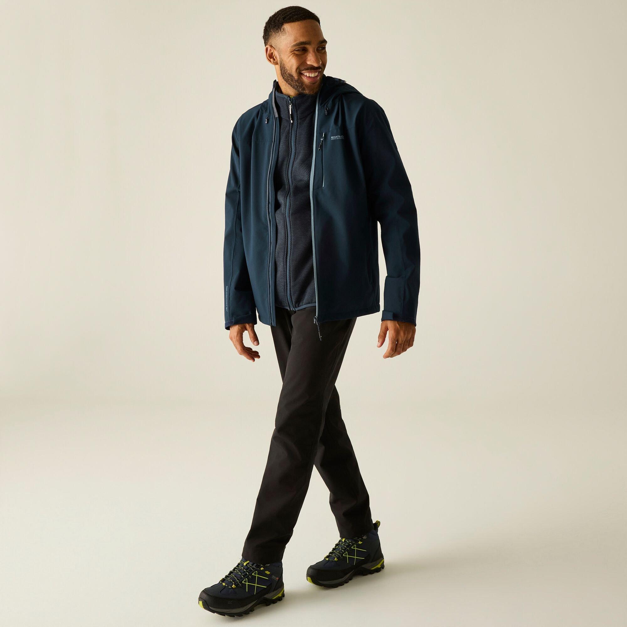Navy(Dusky Blue - Regatta - Mens Birchdale II Waterproof Jacket - 2