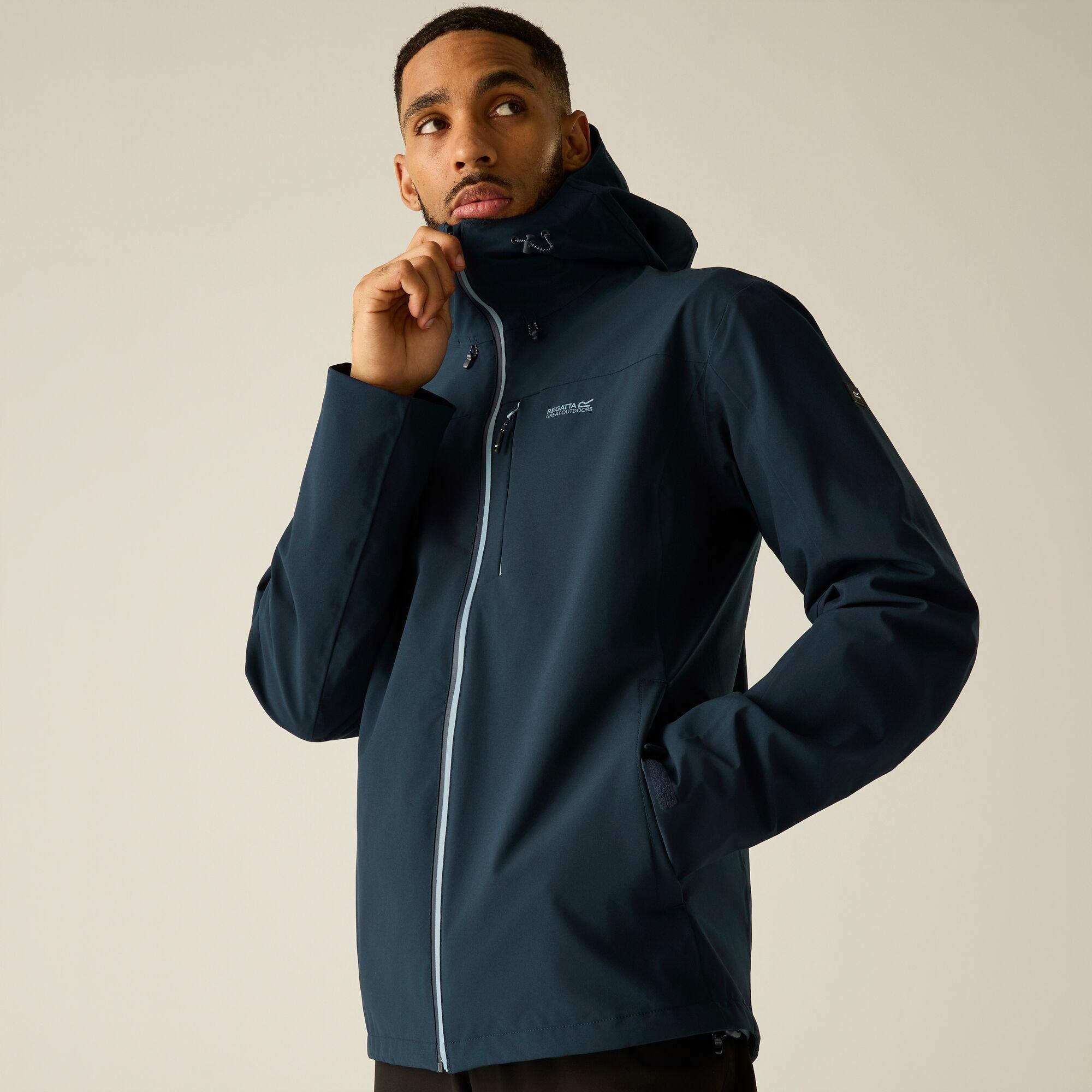 Navy(Dusky Blue - Regatta - Mens Birchdale II Waterproof Jacket - 6