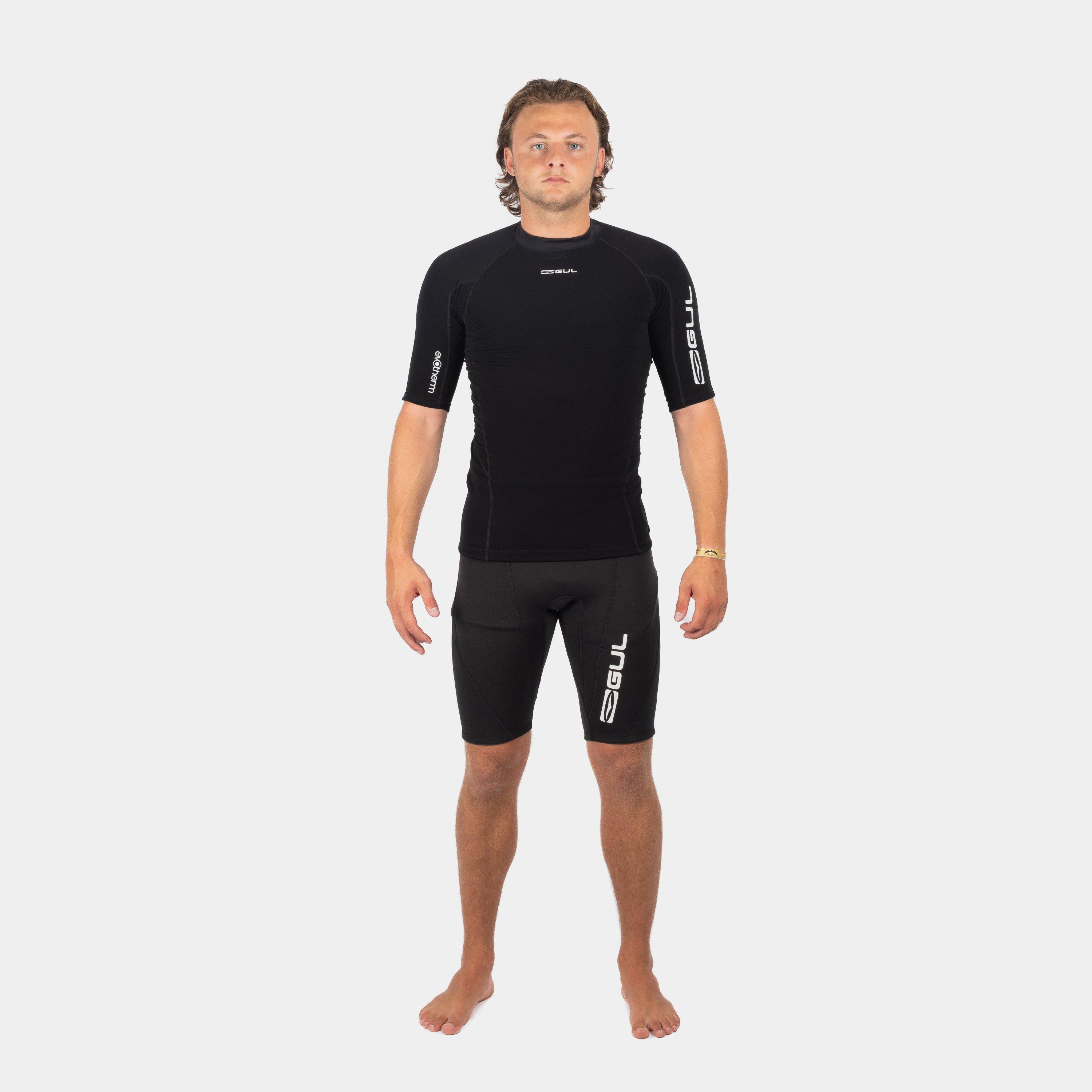 Black - Gul - EVOTHERM SHORT SLEEVE FLATLOCK THERMAL - 1