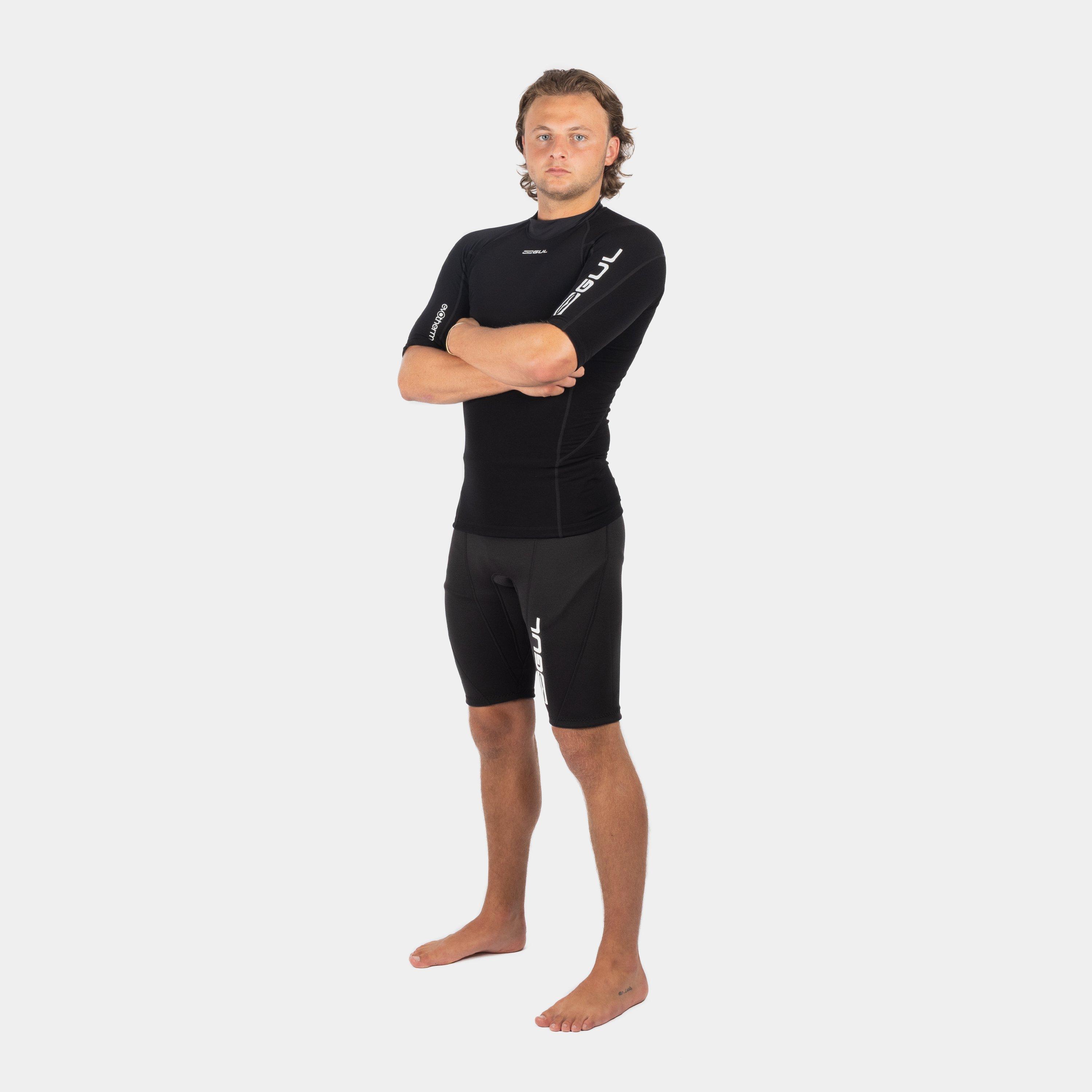 Black - Gul - EVOTHERM SHORT SLEEVE FLATLOCK THERMAL - 2