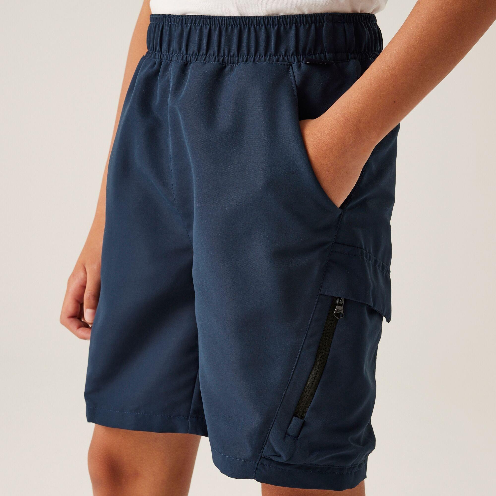 Navy - Regatta - Kids' Sorcer III Walking Shorts - 4