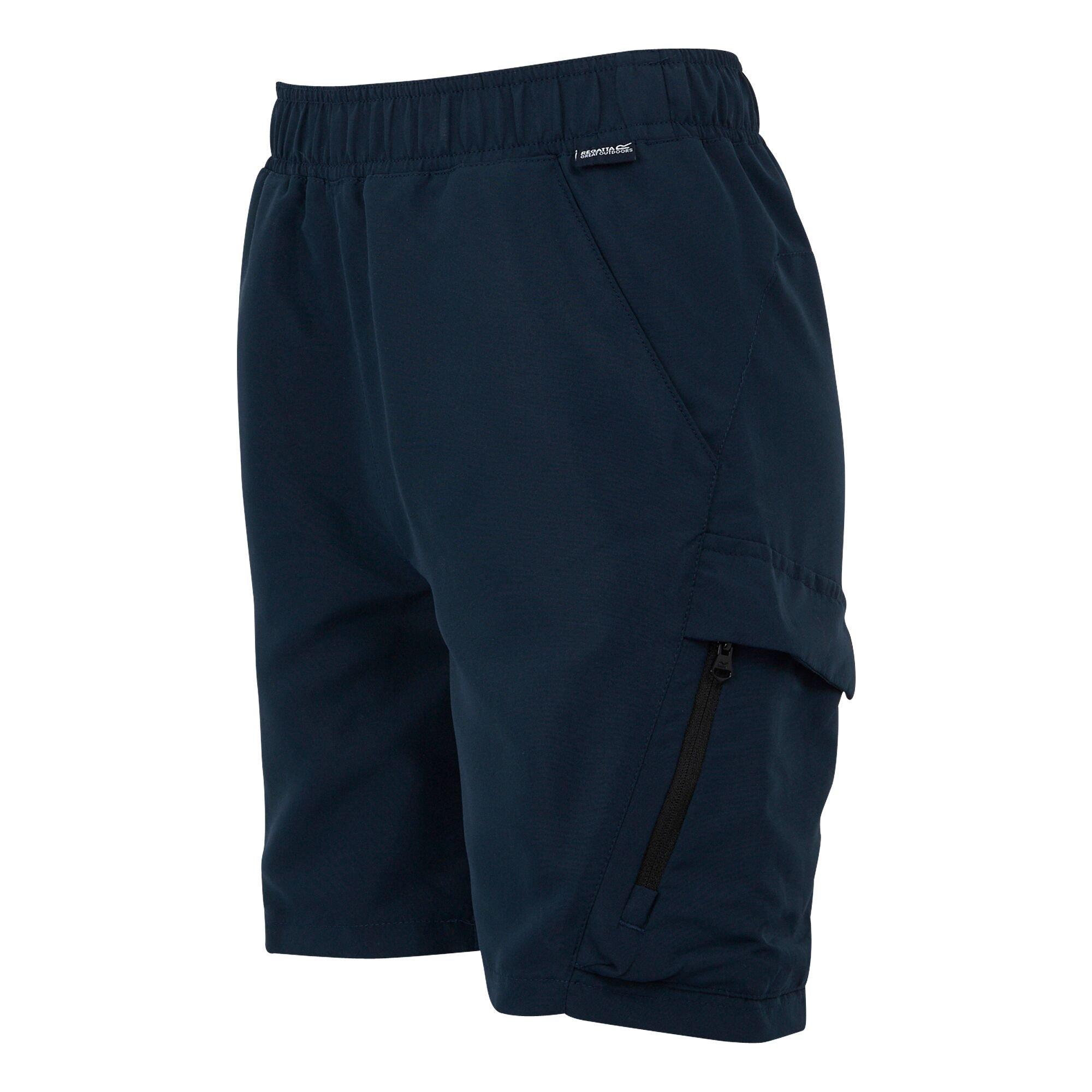 Navy - Regatta - Kids' Sorcer III Walking Shorts - 7